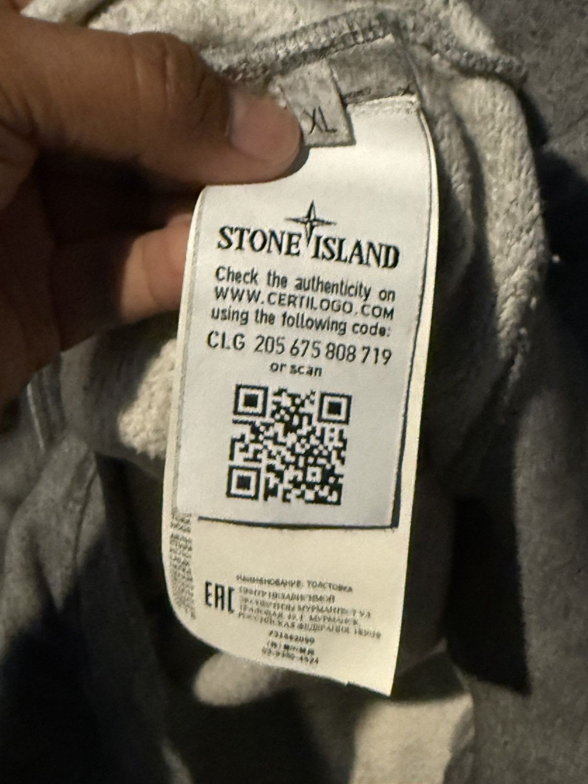 Stone Island Stone Island Dust Treatment Hoodie Size US XL / EU 56 / 4 - 5 Thumbnail