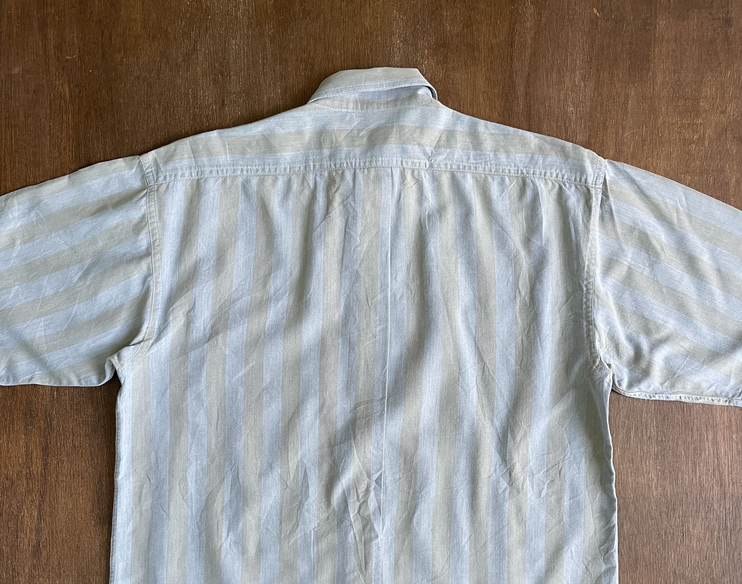 Issey Miyake ISSEY MIYAKE Stripped Shirt Size US XS / EU 42 / 0 - 7 Thumbnail