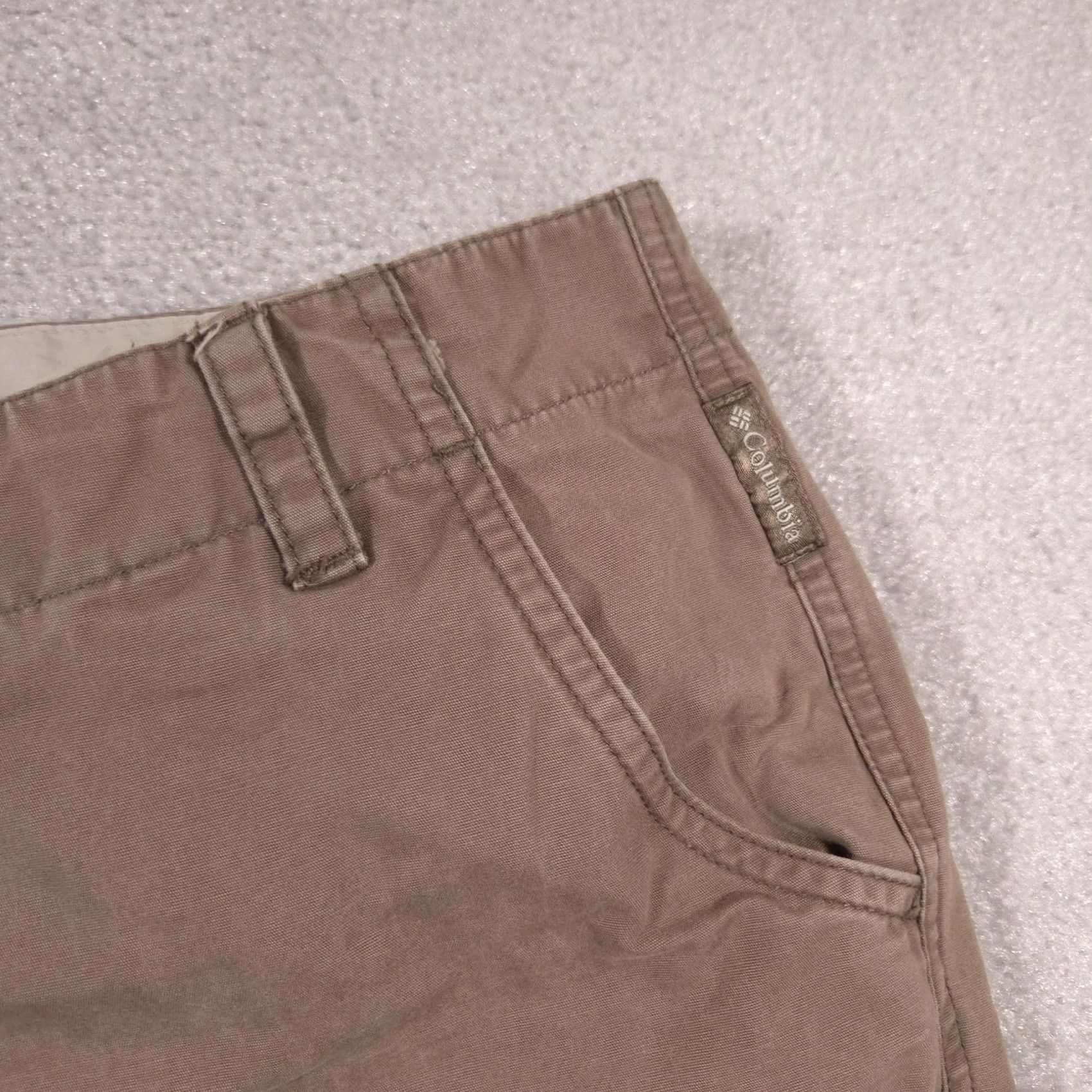 Vintage Columbia Capri Pants Womens 14 Khaki Cotton Casual Outdoor Travel Hiking Capris Pants Size 36" / US 14 / IT 50 - 5 Thumbnail
