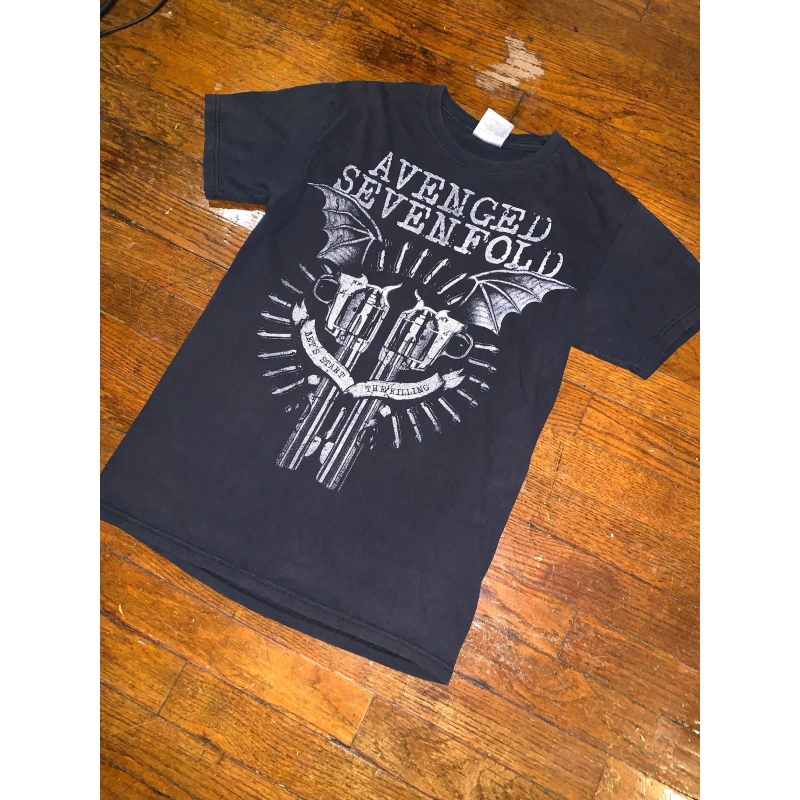 Band Tees × Hanes Avenged Sevenfold T Shirt Small Black Graphic Band Tee Y2K Size US S / EU 44-46 / 1 - 6 Thumbnail