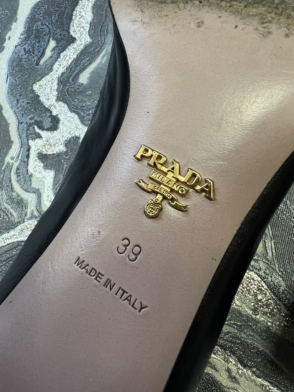 Prada × Vintage Prada leather heels Size US 9 / IT 39 - 4 Thumbnail