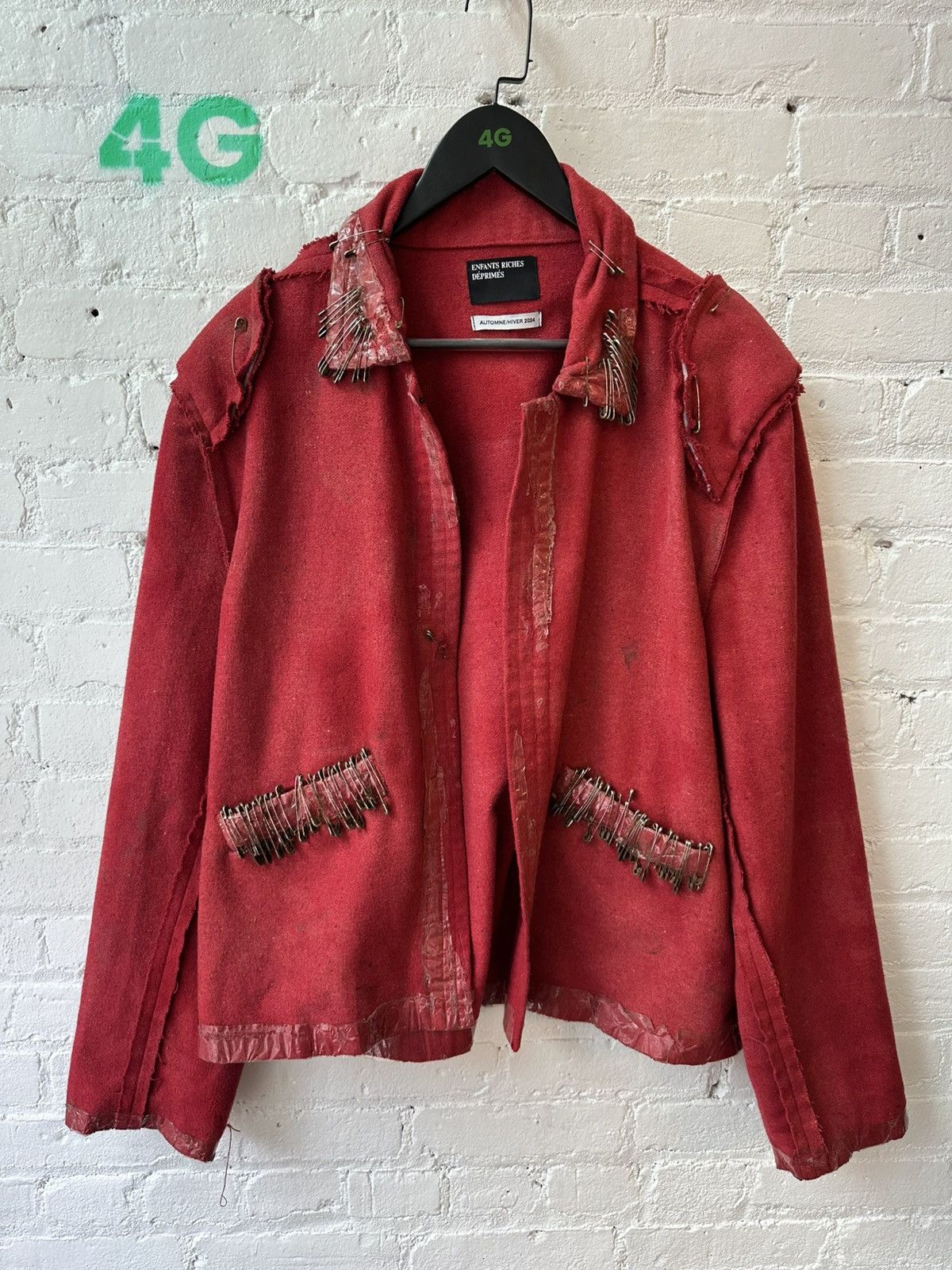 Enfants Riches Deprimes ERD 1of1 HOLY GRAIL SAFTEY PIN NAPOLEON JACKET Size US XL / EU 56 / 4 - 14 Thumbnail