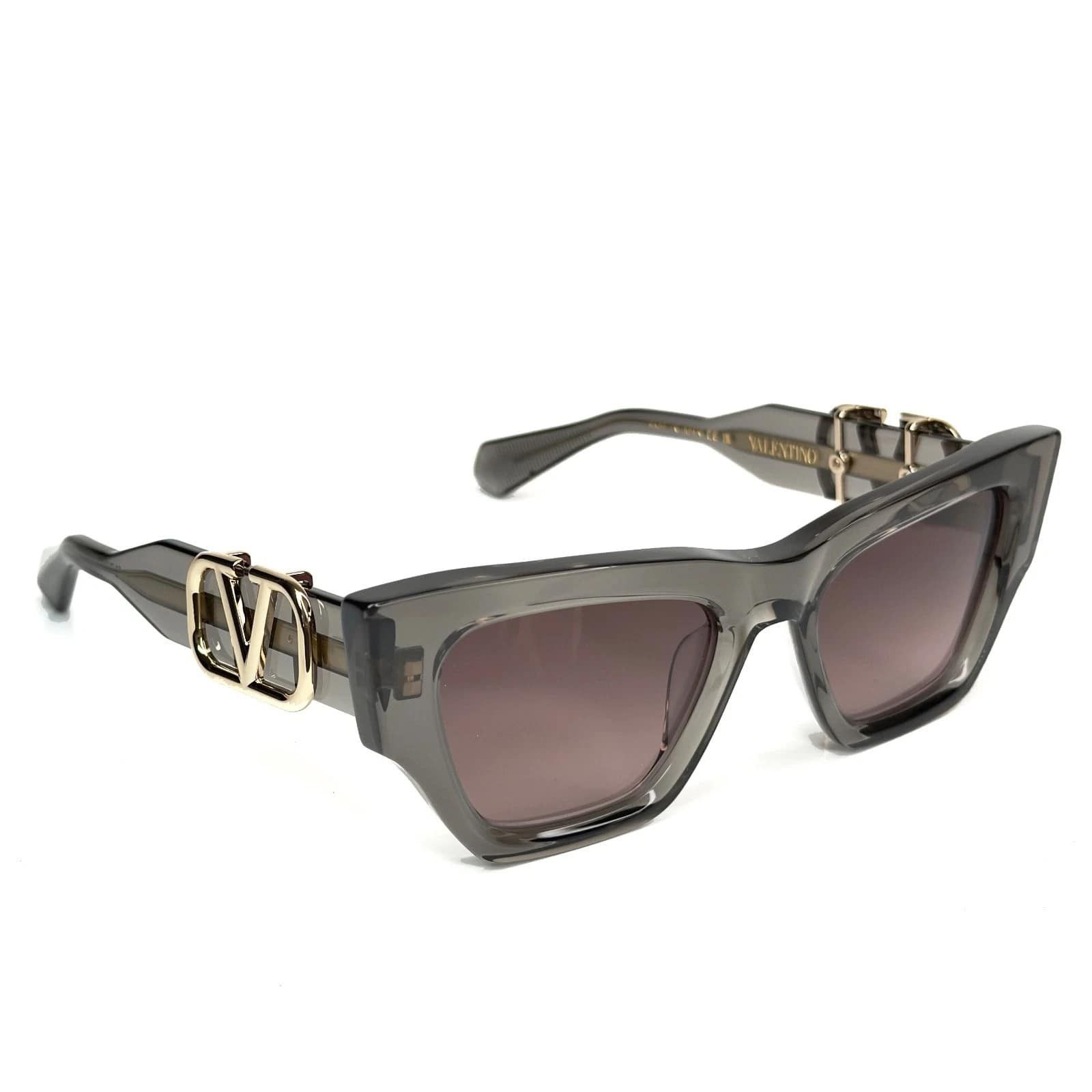Valentino VALENTINO V-SETTE VLS166 Crystal Gray VLS 166C Sunglasses Size ONE SIZE - 5 Thumbnail