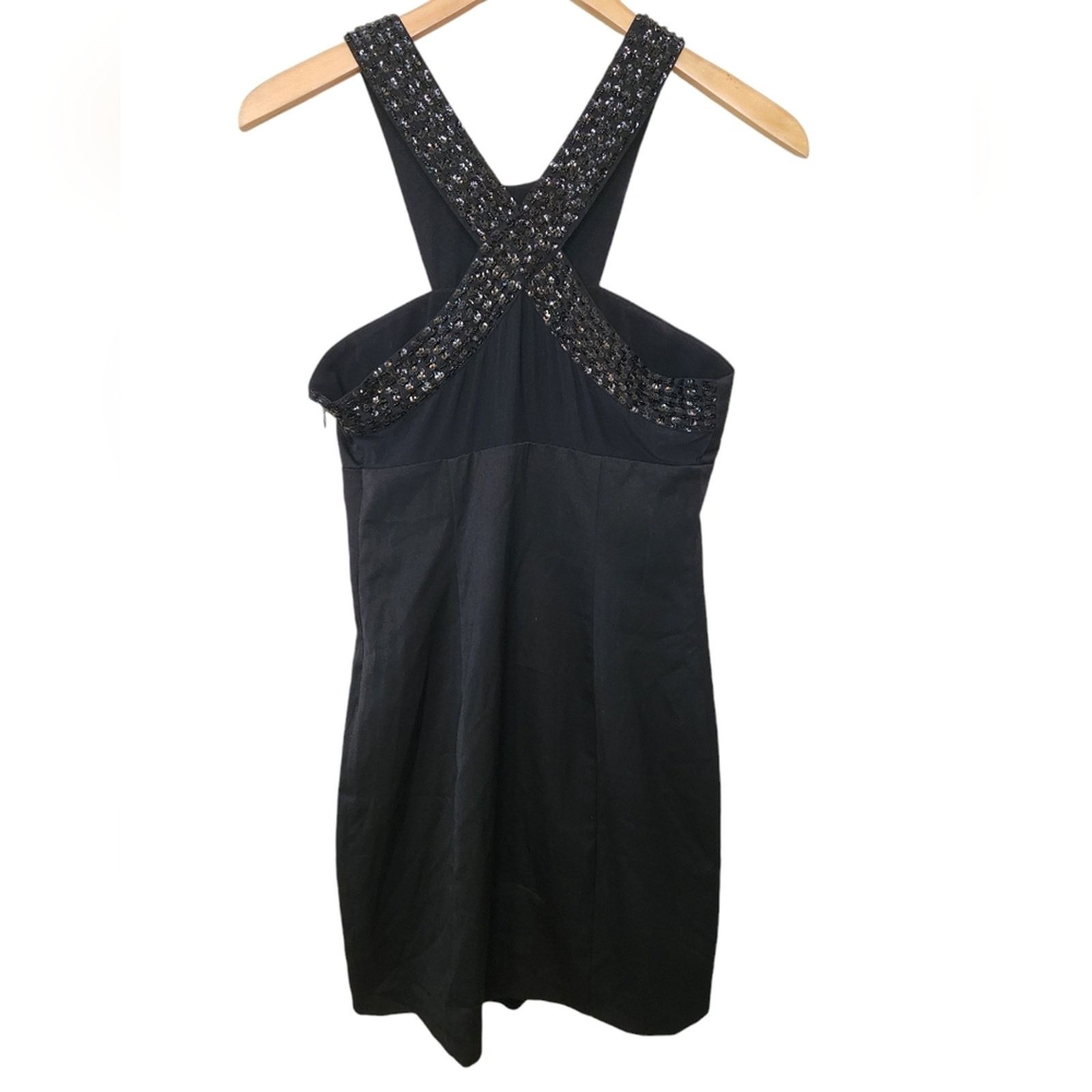 Armani Exchange NWT Armani Exchange Y2K Mini High Neck beaded dress 4 Size S / US 4 / IT 40 - 3 Thumbnail