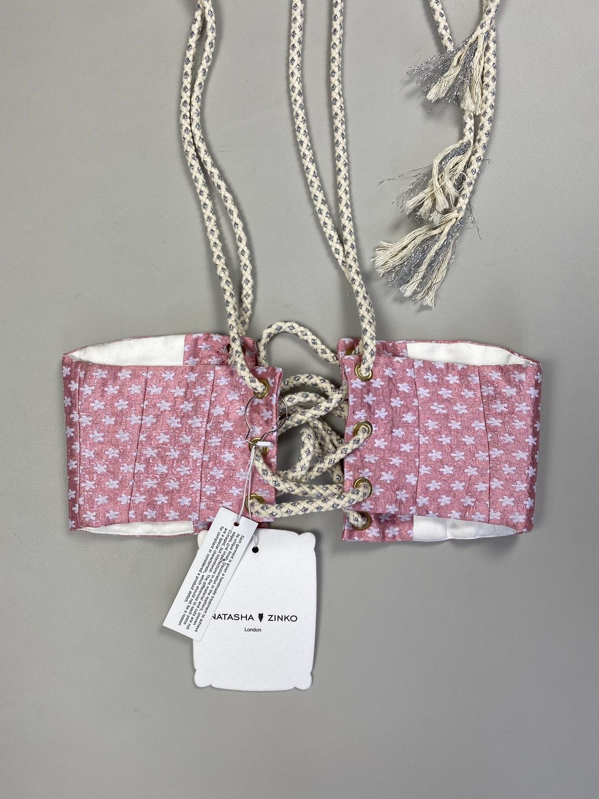 Designer × Natasha Zinko BNWT! Natasha Zinko Brocade Corset Belt size US 0 / IT 38 Size ONE SIZE - 7 Thumbnail