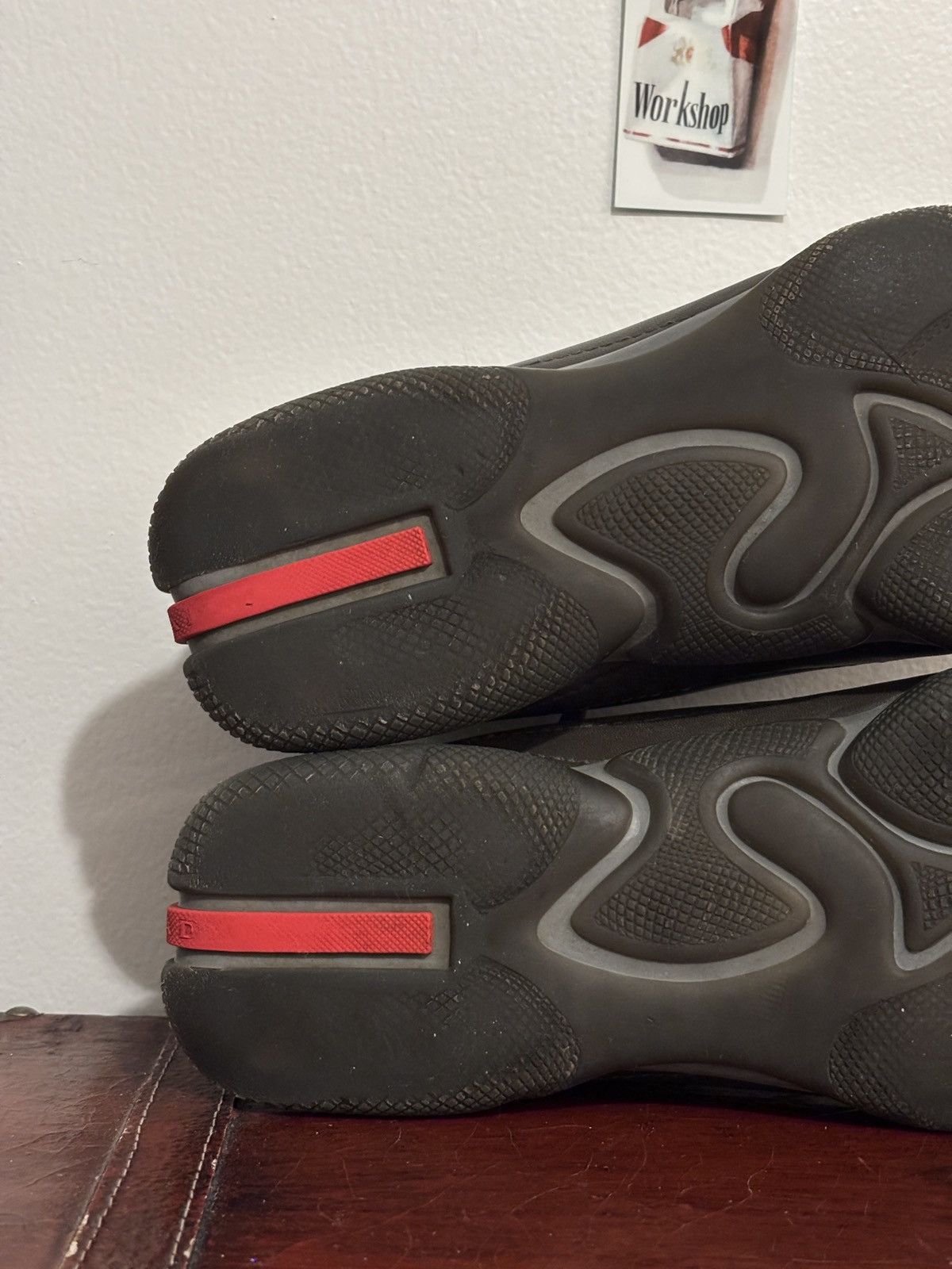 Prada Prada Square Toe Leather Luxury Bowling-like Trainers Size US 9 / EU 42 - 19 Thumbnail