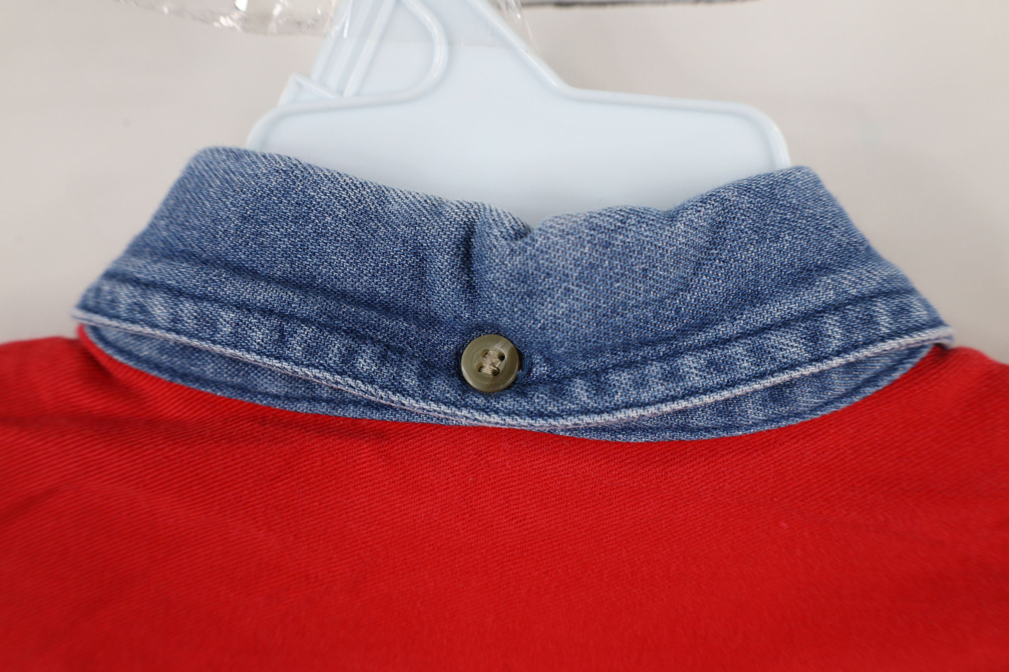 Vintage Vintage 90s Streetwear Collar Western Button Down Shirt Red Size US XXL / EU 58 / 5 - 11 Thumbnail