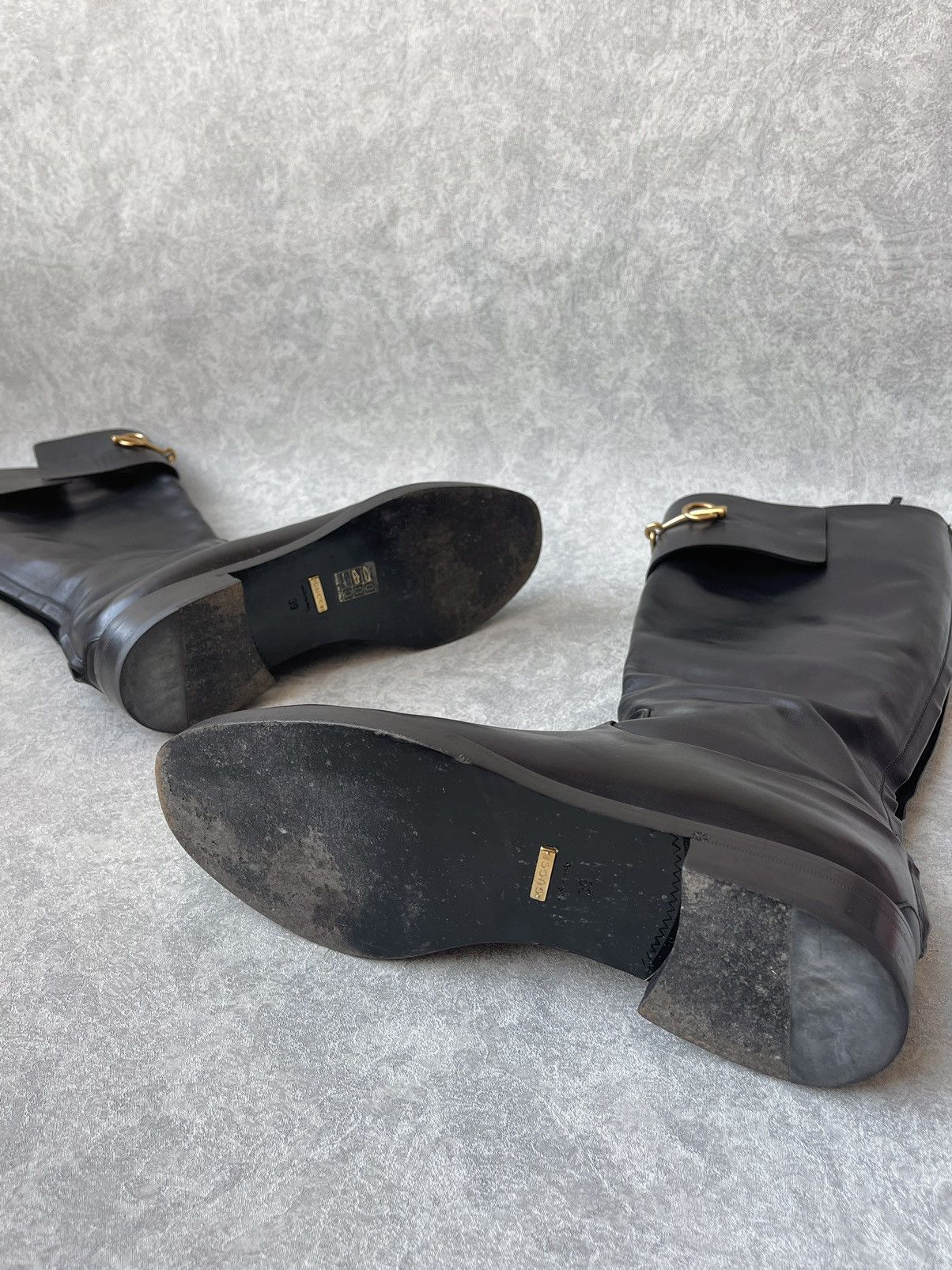 Gucci Gucci Smooth Leather Betis Glamour Riding Boots Size 39 Size US 9 / IT 39 - 22 Thumbnail