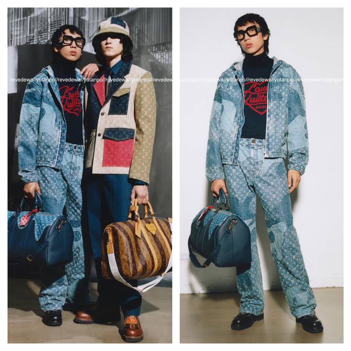 22SS Louis Vuitton x NIGO Monogram Denim Jacket