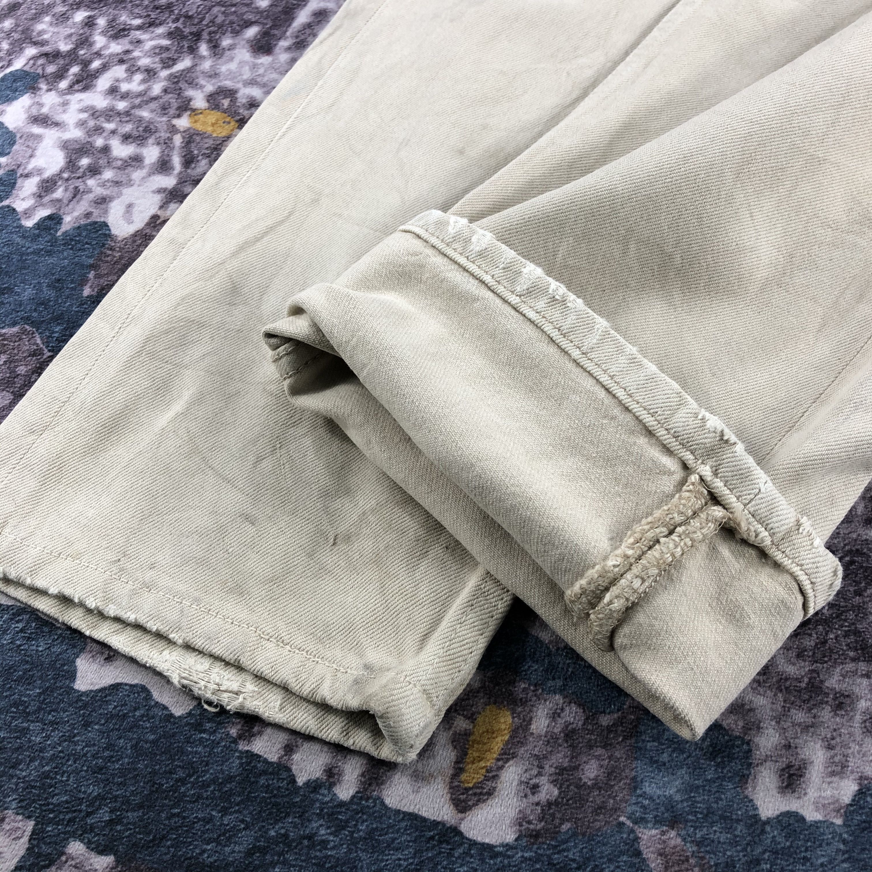 Levi's 90s Vintage Cream Levis 501 Jeans-JM2663 Size US 30 / EU 46 - 7 Thumbnail