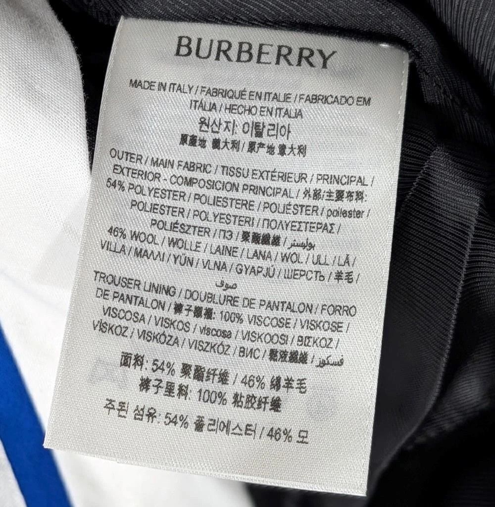 Burberry Burberry Wool Blend Trousers Pants Black 52 US 36 Size US 36 / EU 52 - 7 Thumbnail