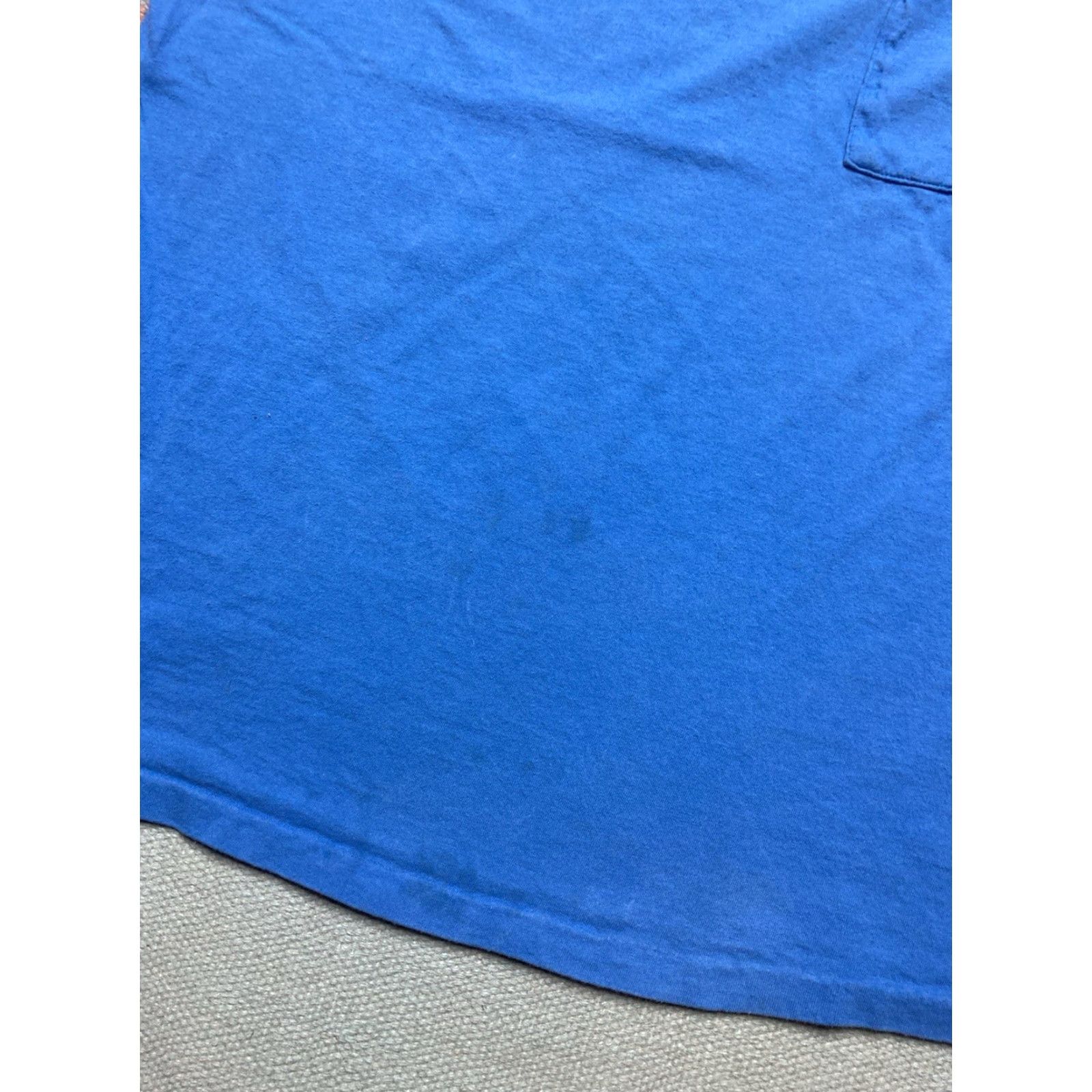 Izod VINTAGE IZOD T-SHIRT Pocket 80s 90s Cotton USA Medium Blue Mens Regular Size M Size US M / EU 48-50 / 2 - 2 Thumbnail