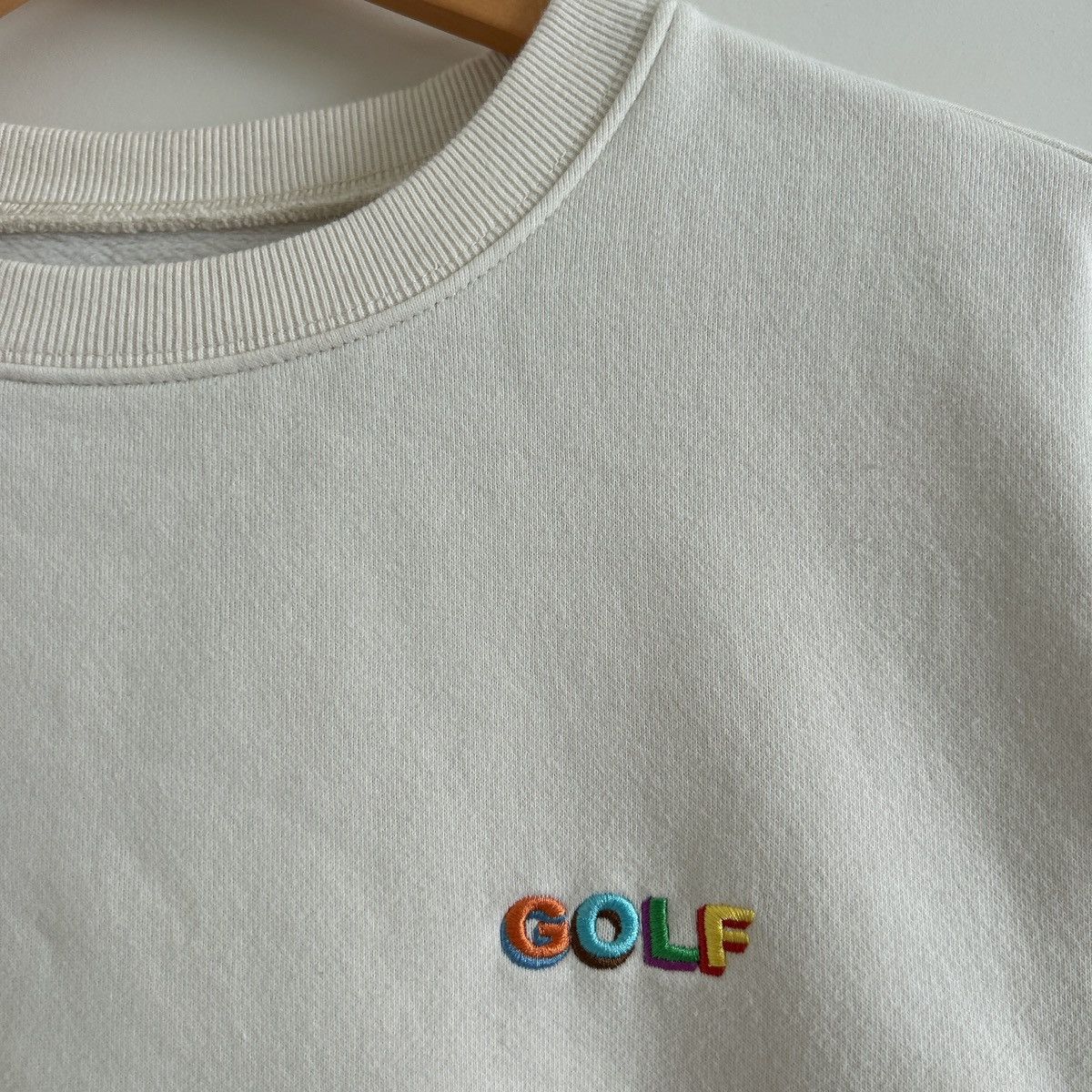 Golf Wang Golf Wang Multi 3D Logo Crewneck Cream Size US M / EU 48-50 / 2 - 2 Thumbnail