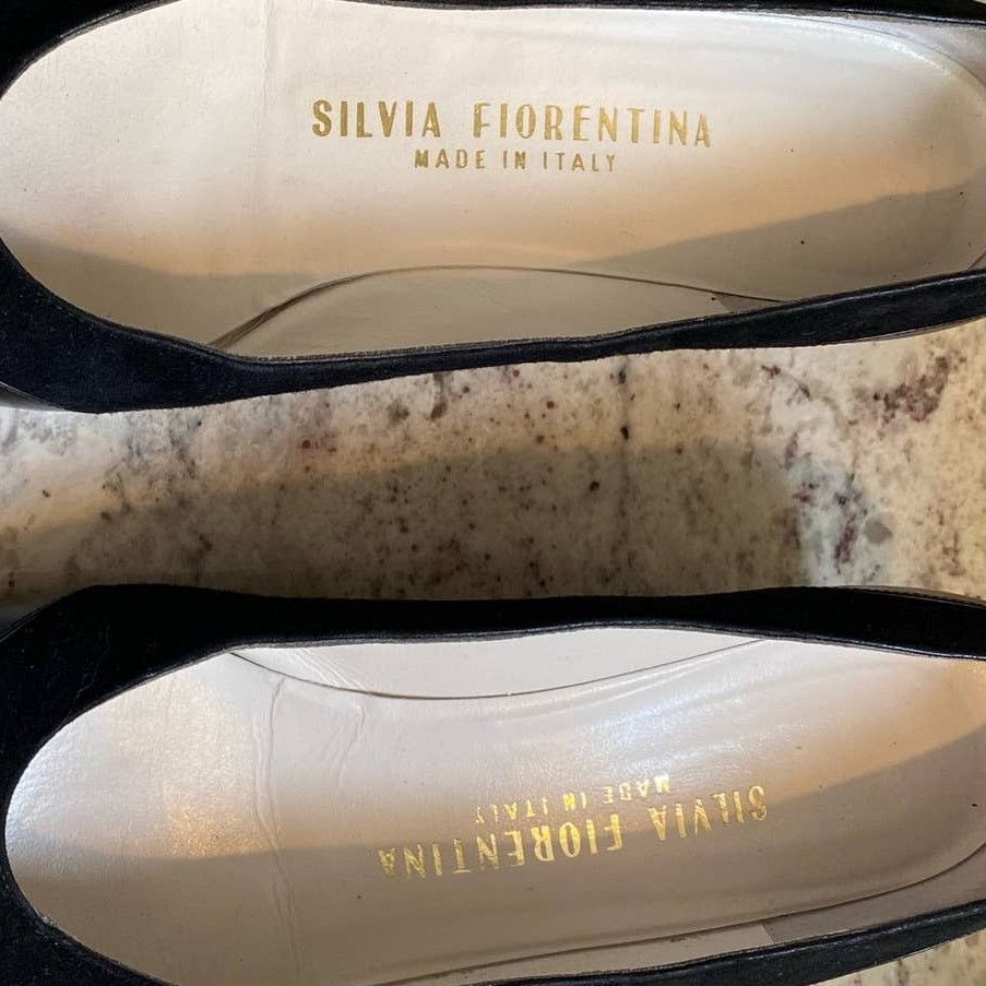 Other Silvia Fiorentina Cap Toe Blk Spectator Heel Italy 9.5N Size US 9.5 / IT 39.5 - 4 Thumbnail