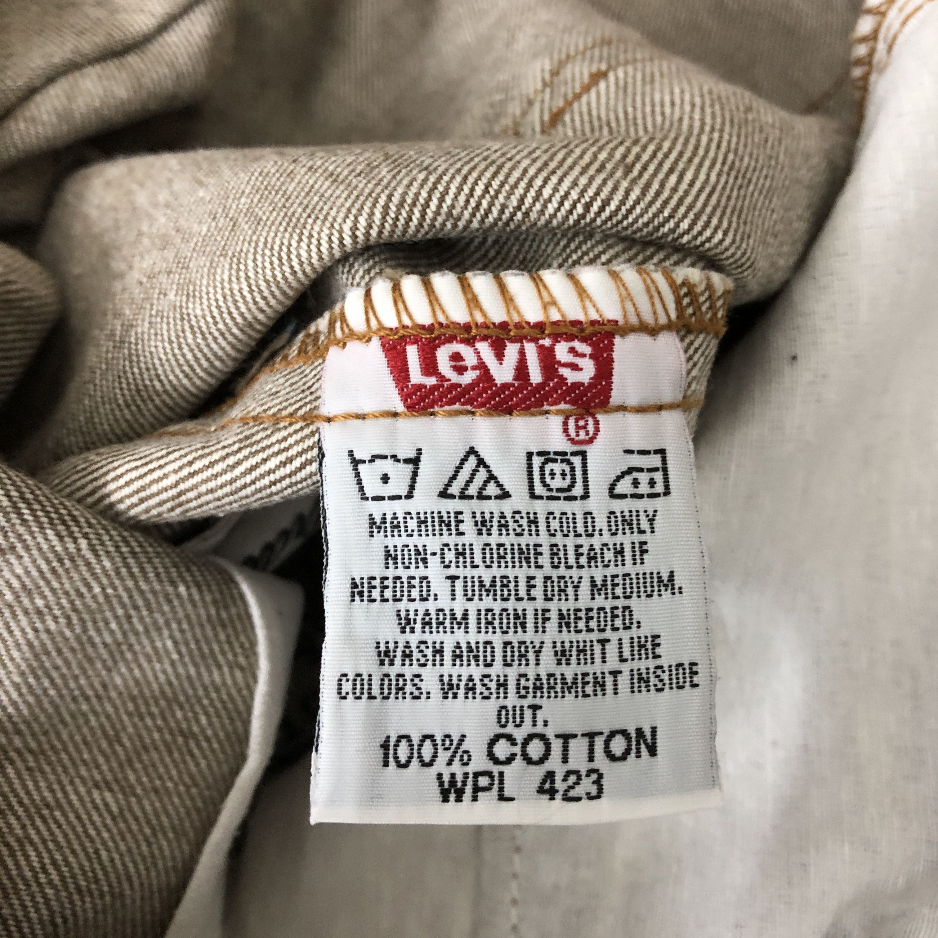 Levi's Vintage 90s Levis 501 Brown Jeans Levi's Faded Denim Size US 34 / EU 50 - 10 Thumbnail
