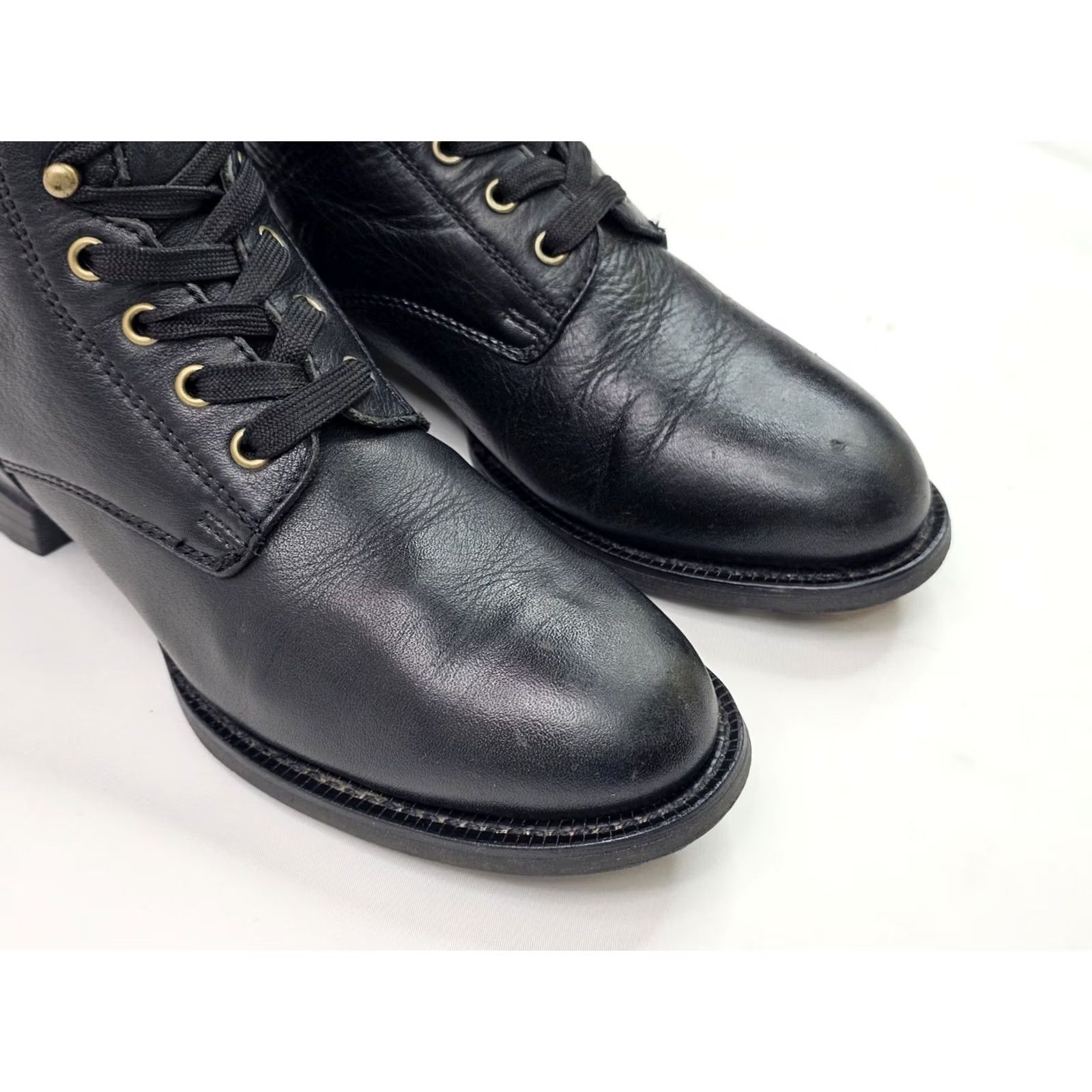 Ariat Ariat Heritage Lace Up Ankle Boots Men 6B Black Leather Combat Riding Roper Boots Size US 6 / IT 36 - 5 Thumbnail