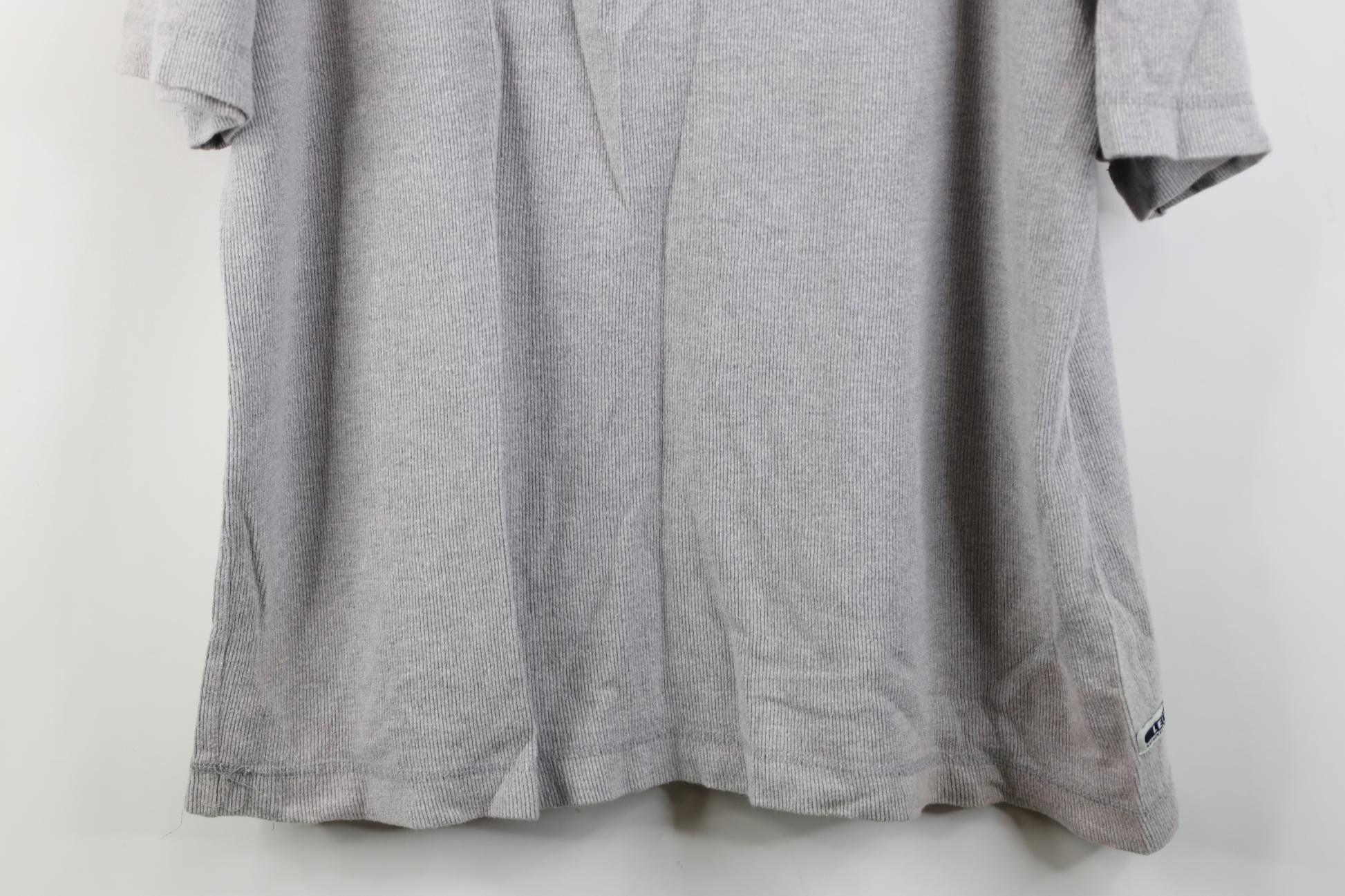 Levi's Vintage 90s Levis Knit Short Sleeve Henley T-Shirt Gray Size US XL / EU 56 / 4 - 3 Thumbnail