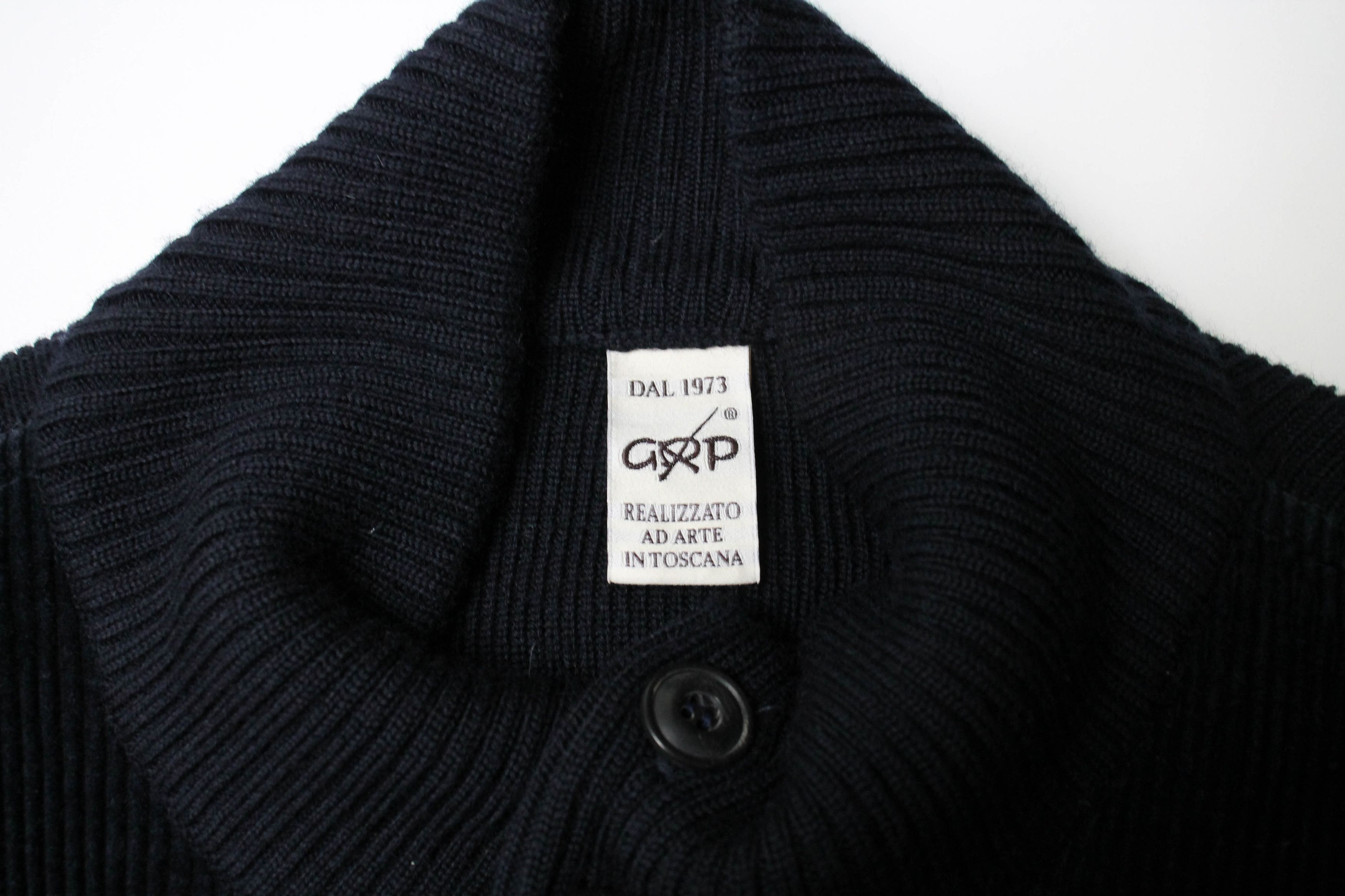 GRP GRP Jumper Men's MEDIUM Cardigan Merino Wool Knitted Blue Size US M / EU 48-50 / 2 - 9 Thumbnail