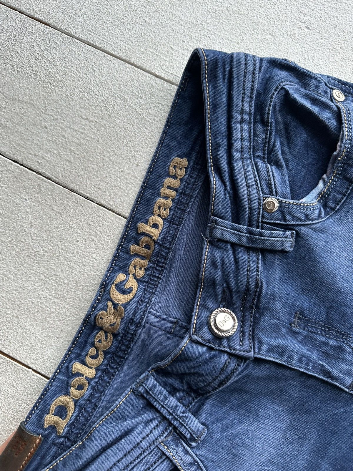 Vintage 🚨Gothic D&G Regular Slim relax DOLCE Jeans Womens Size 29" - 4 Thumbnail