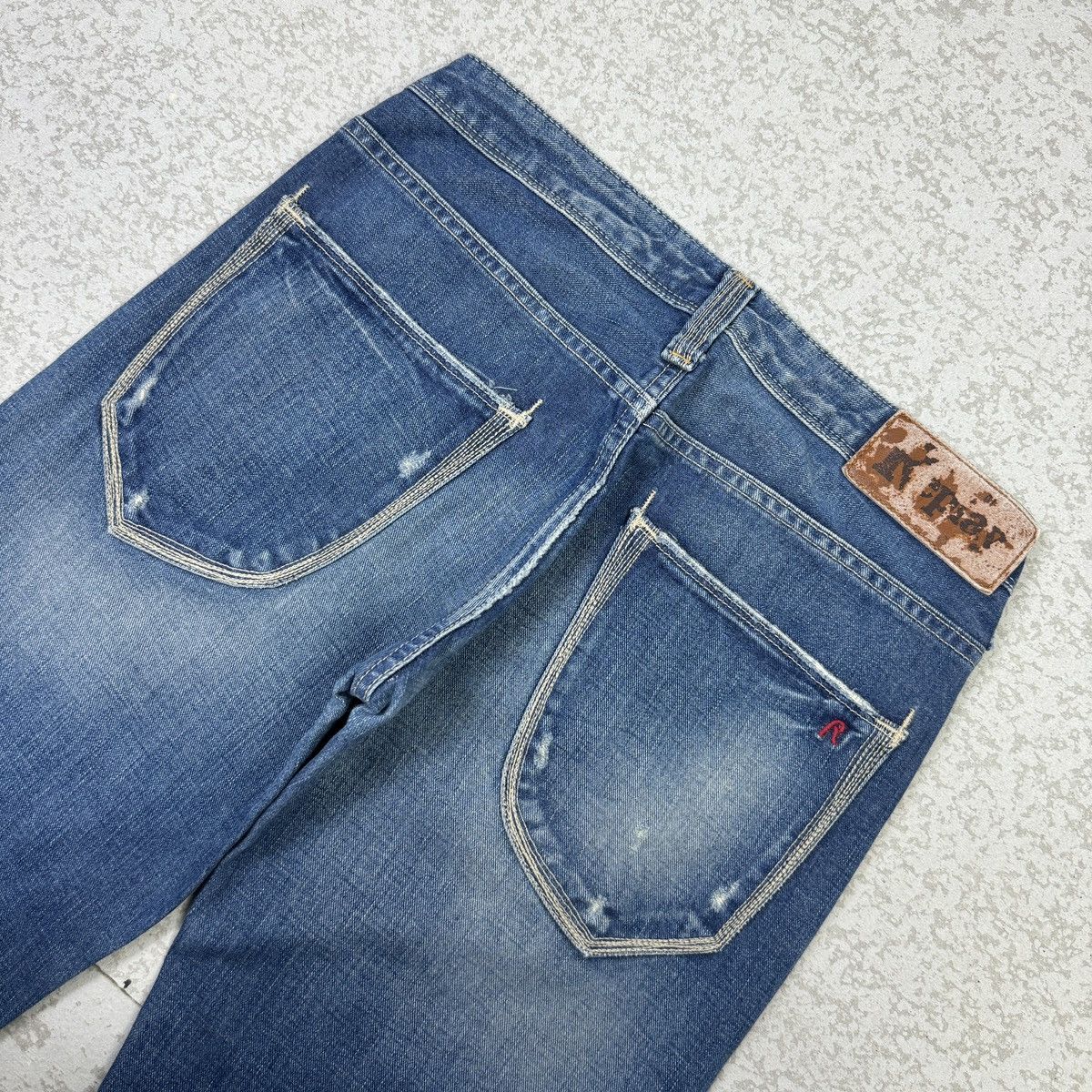 If Six Was Nine × Replay 2000s Vintage Replay Flare Blue Jeans Size 28" / US 6 / IT 42 - 13 Thumbnail
