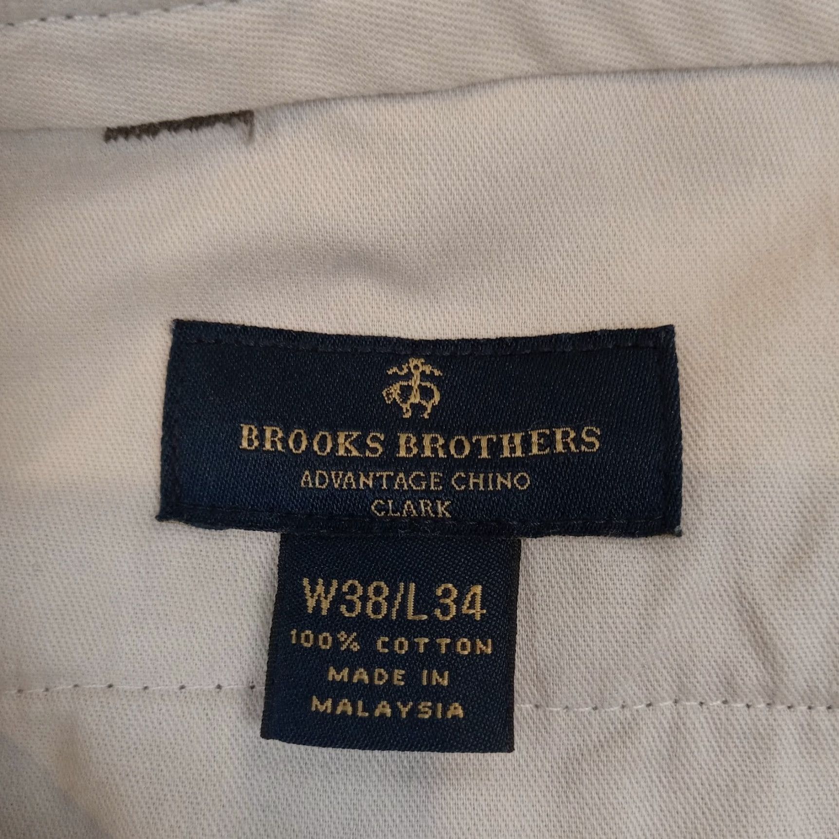 Brooks Brothers Brooks Brothers Mens Pants 38x34 Extra Large Brown Chino Clark Straight Leg Size US 38 / EU 54 - 7 Thumbnail