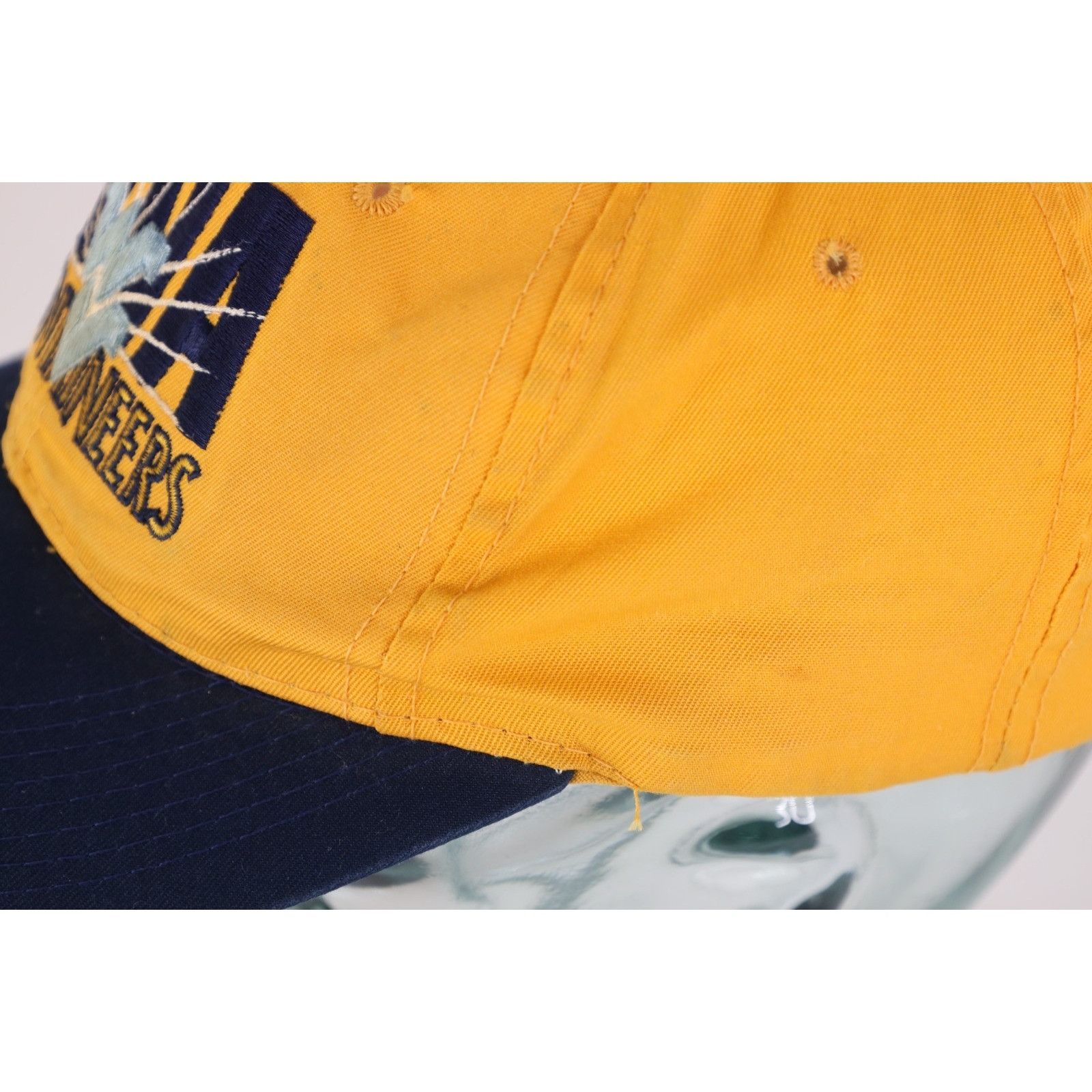 Vintage Vintage 90s Distressed West Virginia University WVU Hat Size ONE SIZE - 6 Thumbnail
