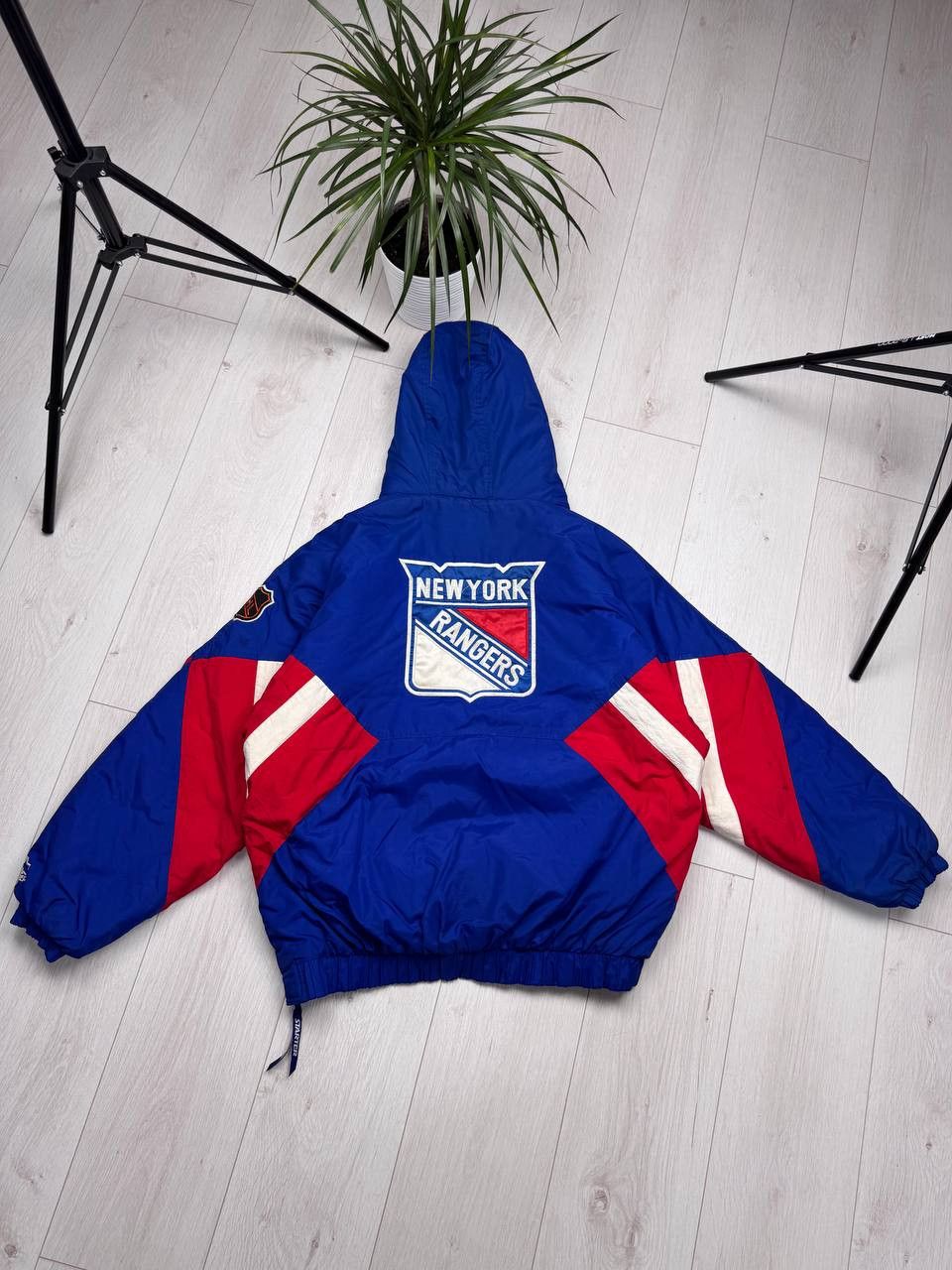 NHL Vintage 90s NHL Starter New York Rangers Half Zip Jacket Size US L / EU 52-54 / 3 - 18 Thumbnail