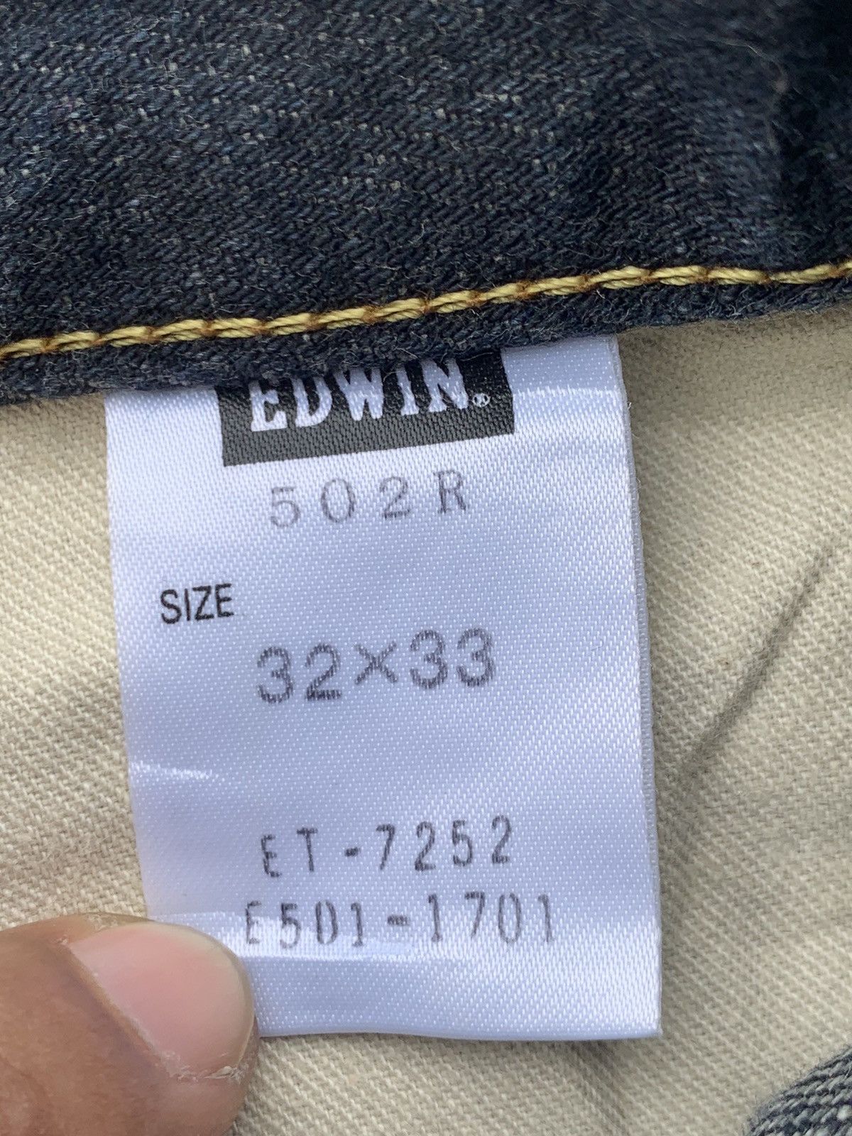 Edwin EDWIN 502 EURO rainbow tab MADE IN JAPAN 🇯🇵. Size US 34 / EU 50 - 9 Thumbnail