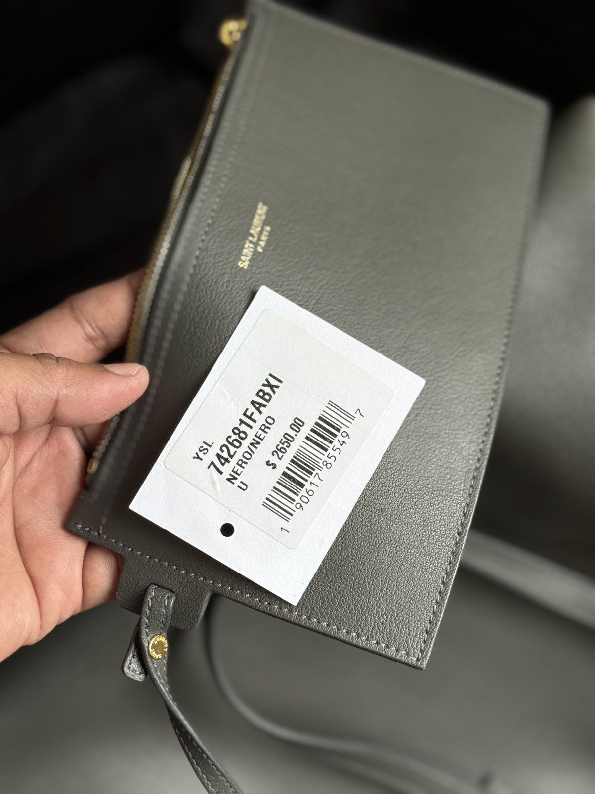 Saint Laurent Paris Saint laurent paris e/w leather tote bag Size ONE SIZE - 10 Thumbnail
