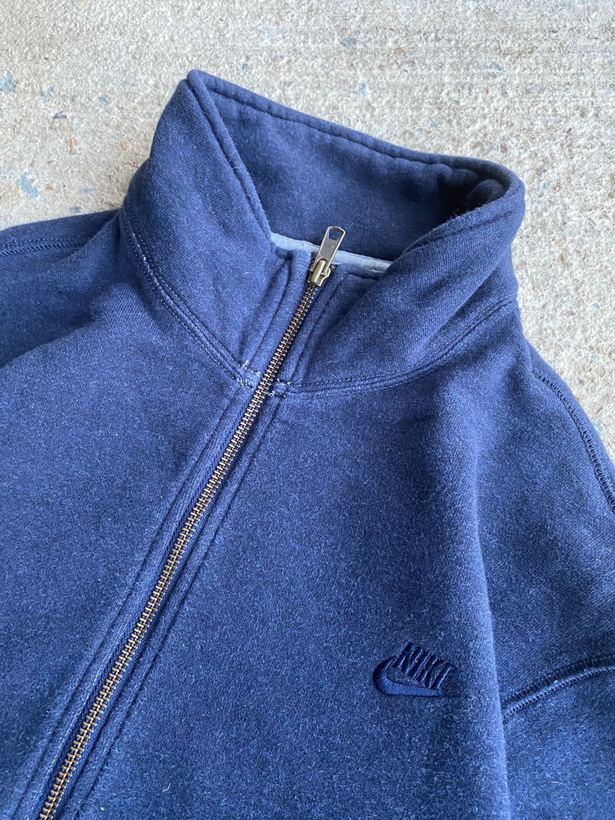 Nike × Vintage Vintage Y2K Nike Embroidered Swoosh Full Zip Sweatshirt Size US L / EU 52-54 / 3 - 2 Thumbnail