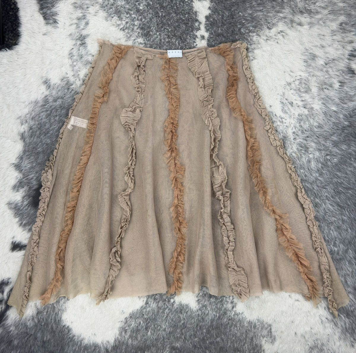 Marni MARNI Mesh Fairy Boho Skirt Size 28" / US 6 / IT 42 - 2 Thumbnail