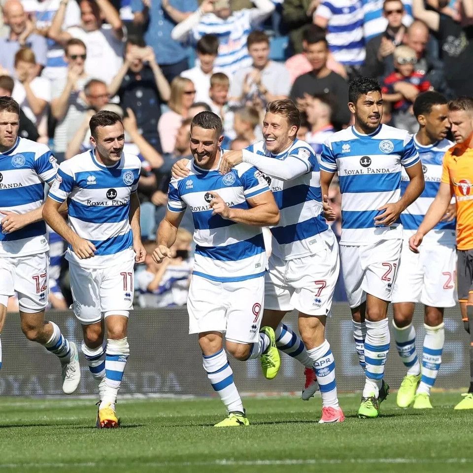 All Sport × Errea QUEENS PARK RANGERS 2017 2018 HOME FOOTBALL SOCCER JERSEY Size US M / EU 48-50 / 2 - 10 Thumbnail