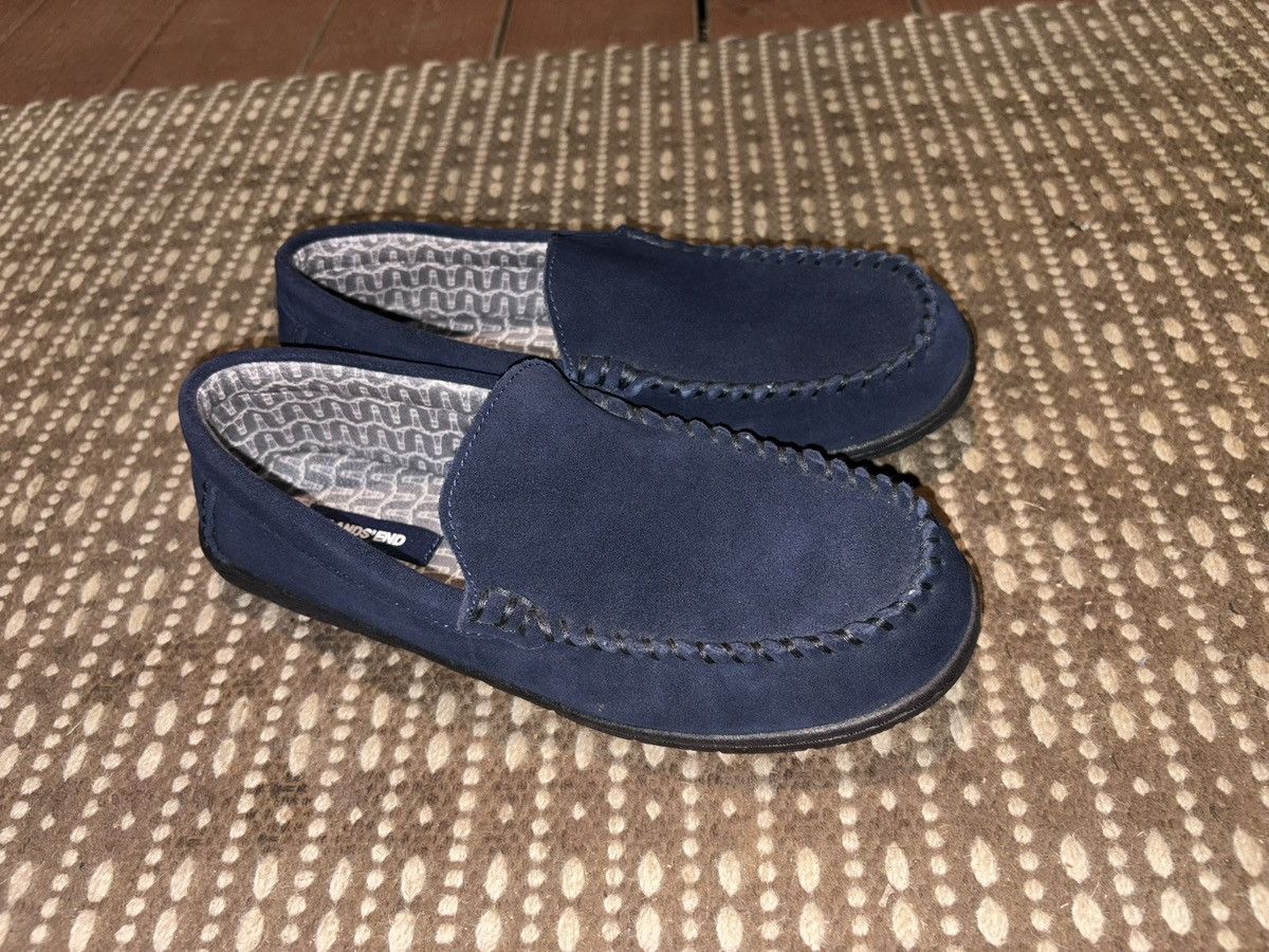 Lands' End Lands’ End Men’s Suede Moccasin Slippers Sz 9 Size US 9 / EU 42 - 1 Thumbnail