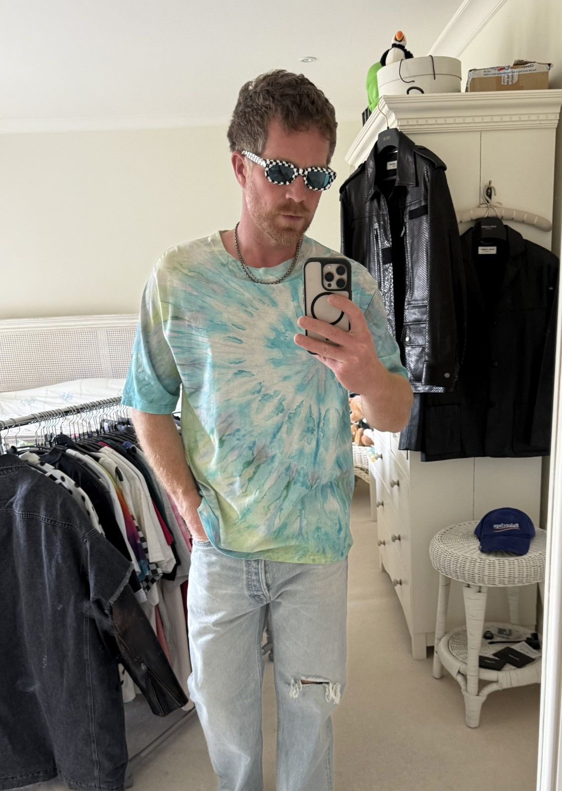 Saint Laurent Paris SS16 Saint Laurent surf sound Hedi tie dye t shirt grail M Size US M / EU 48-50 / 2 - 2 Thumbnail