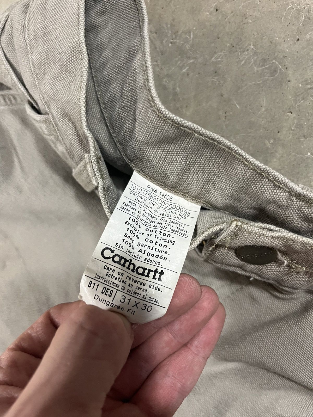 Carhartt Carhartt B11 DES Work Pants Faded Dirty 30x29 Size US 30 / EU 46 - 5 Thumbnail