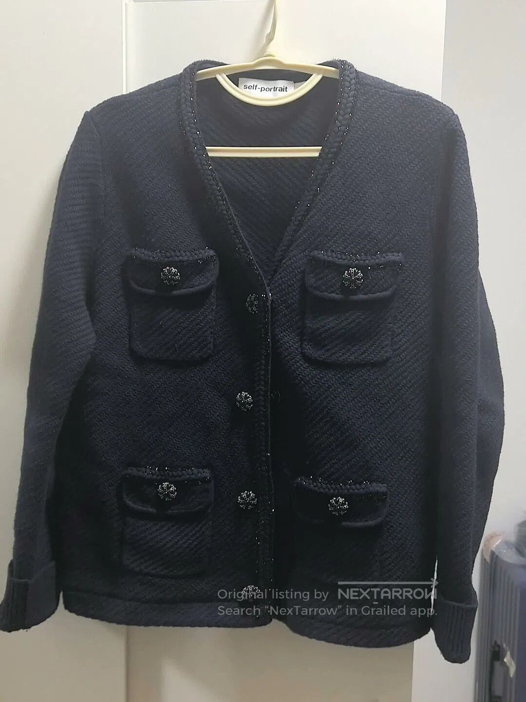 Self Portrait Jacket with Four Pockets.