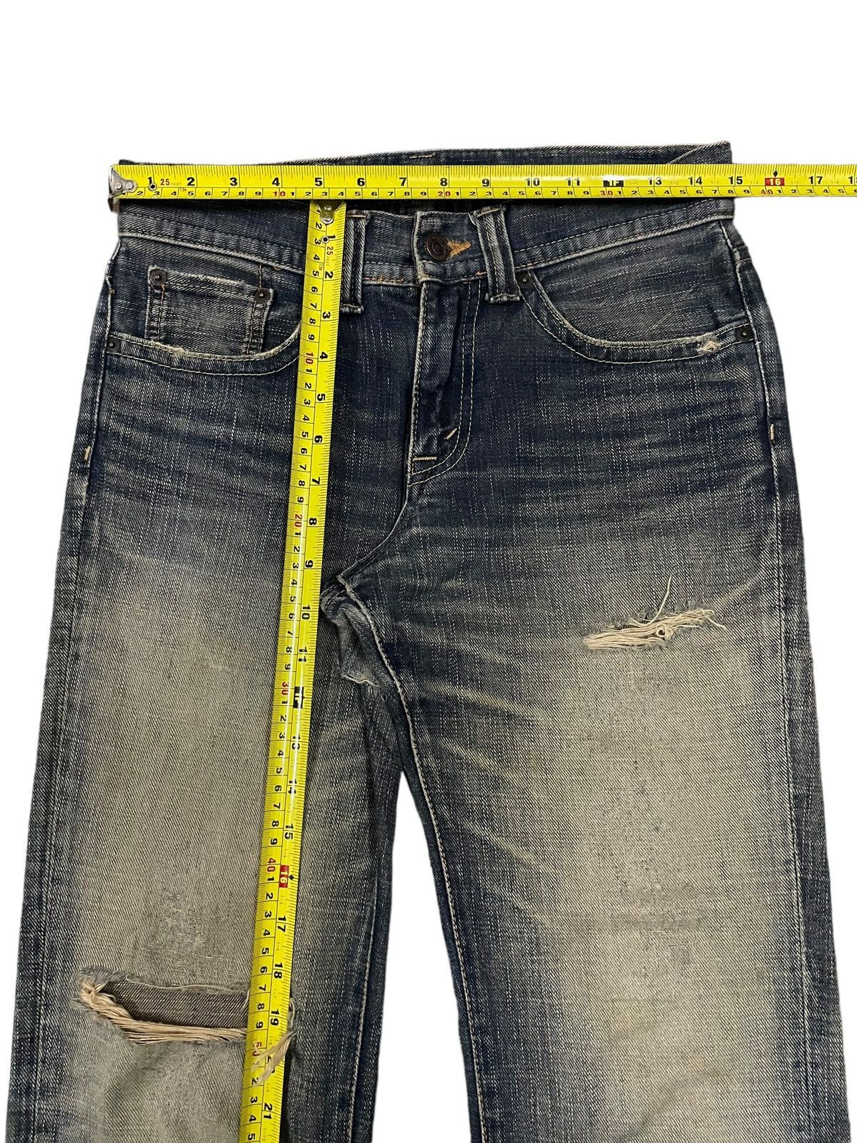 Big John Vintage Big John x GL Heart Bootcut Mud Wash Distroyed Jeans Size US 30 / EU 46 - 12 Thumbnail