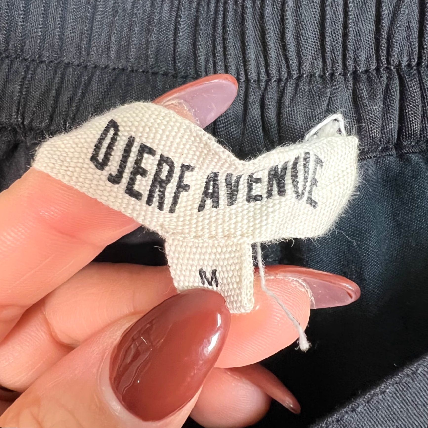 Vintage Djerf Avenue Pants Womens M Black Elastic Waist Wide-Leg Cupro Blend Dress Pants Women Medium Black Wide-Leg Vintage-Style N/A Size 32" / US 10 / IT 46 - 3 Thumbnail