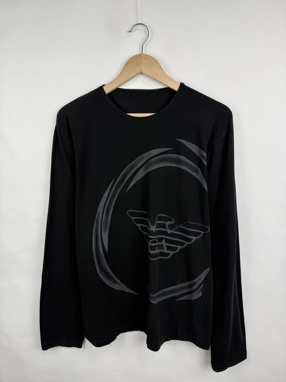 Giorgio Armani 🇮🇹 Vintage 90s Giorgio Armani Retro Long Sleeve Rare Y2K Size US XL / EU 56 / 4 - 2 Thumbnail