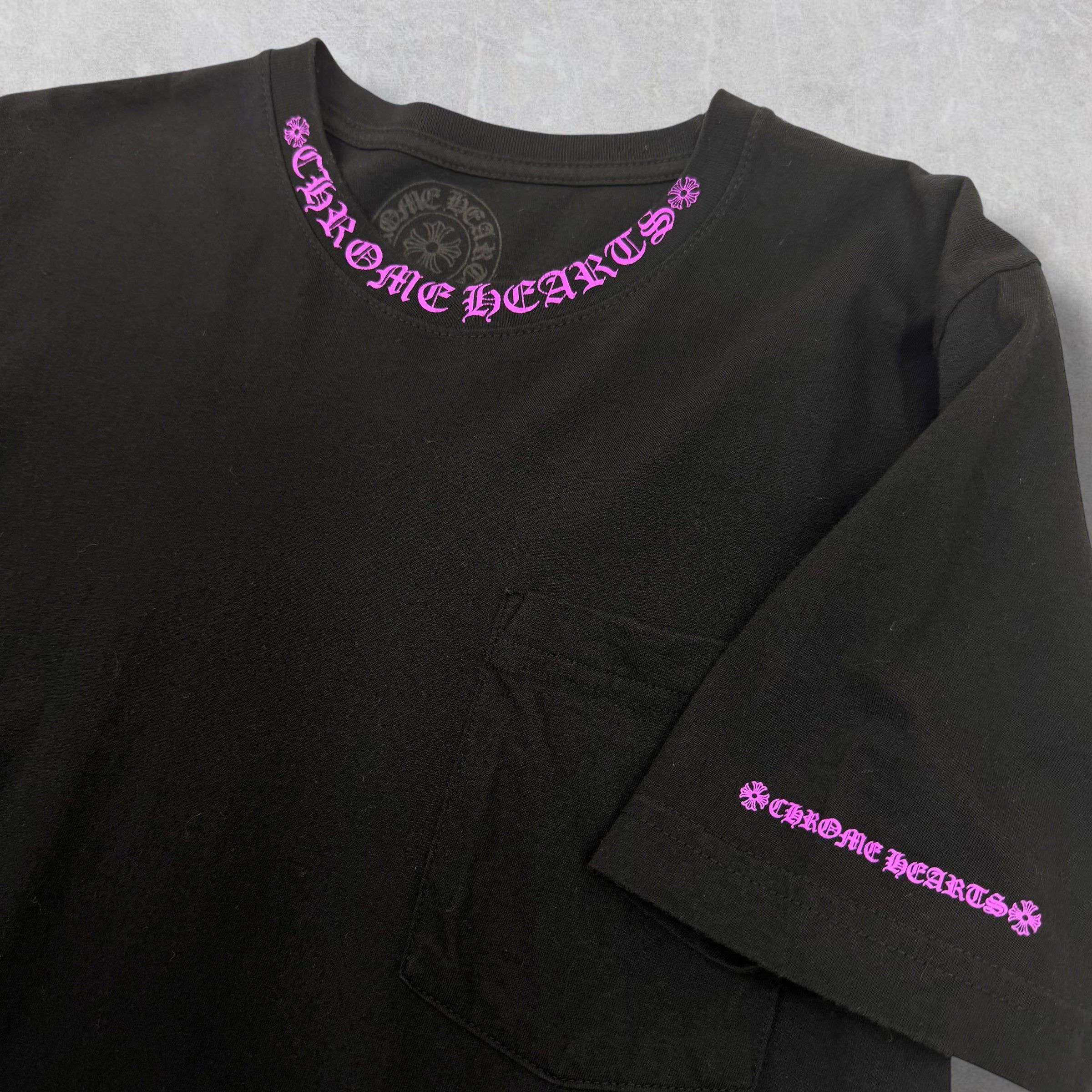 Chrome Hearts Chrome Hearts Purple Neck Logo Tee M Size US M / EU 48-50 / 2 - 2 Thumbnail