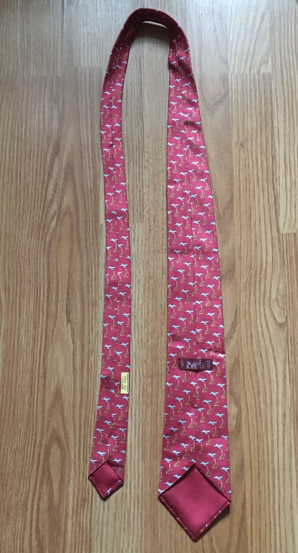 Hermes HERMES Paris Breitling RARE 5021 EA Silk Mens Tie Size ONE SIZE - 10 Thumbnail