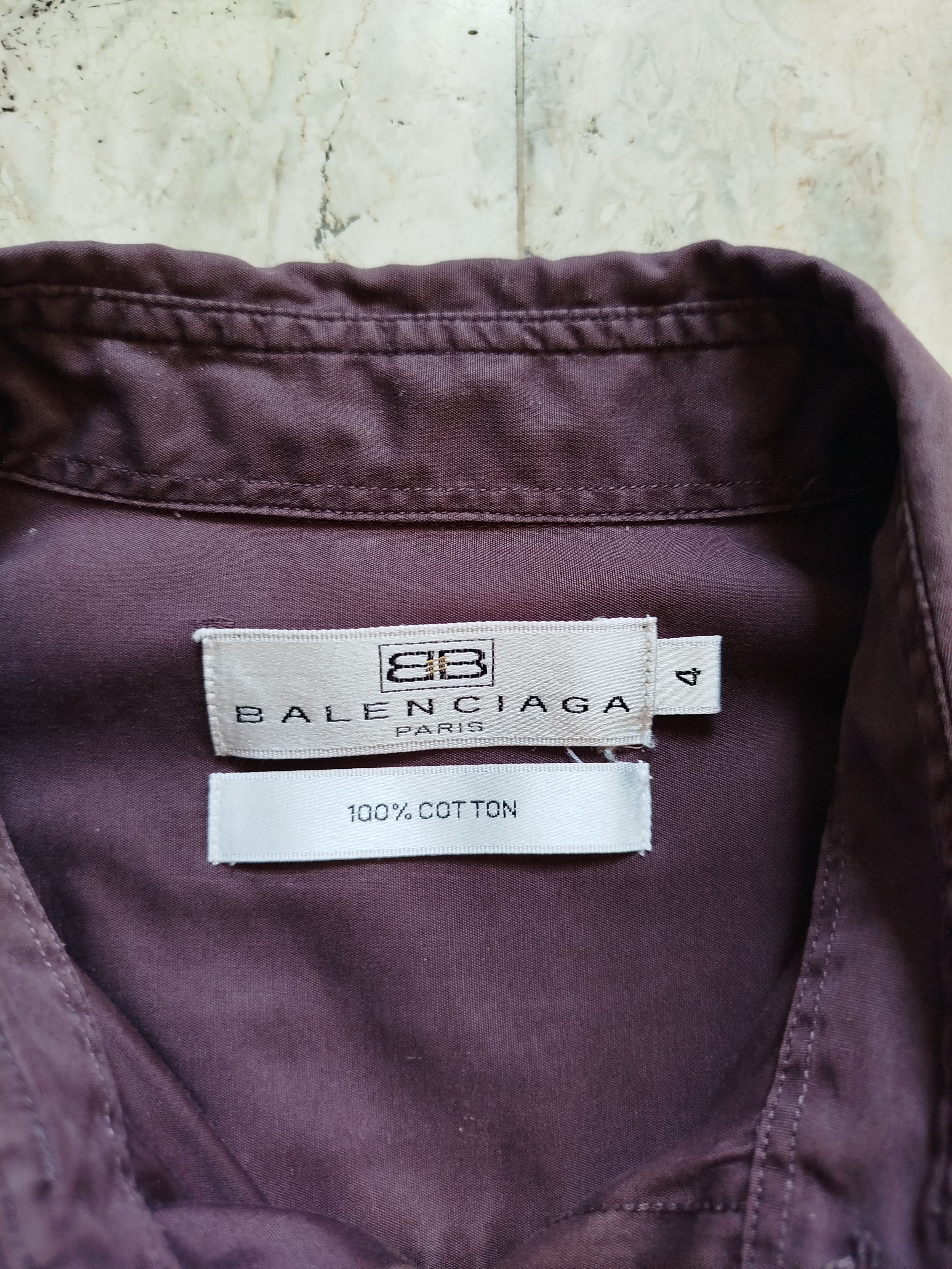 Balenciaga Vintage Balenciaga button up long sleeve Size US XL / EU 56 / 4 - 3 Thumbnail