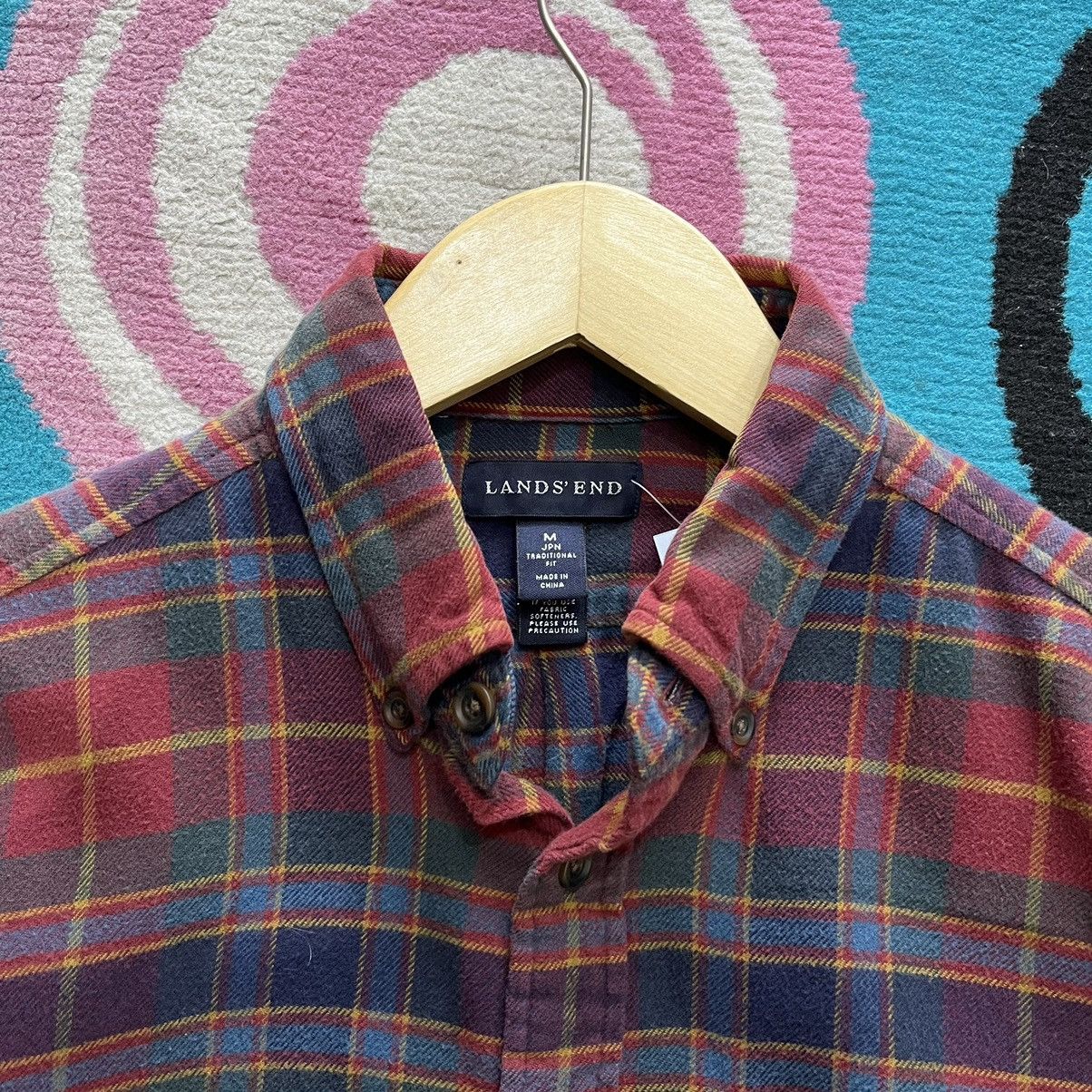 Flannel × Lands' End Land's End Men's Flannel Size US M / EU 48-50 / 2 - 2 Thumbnail