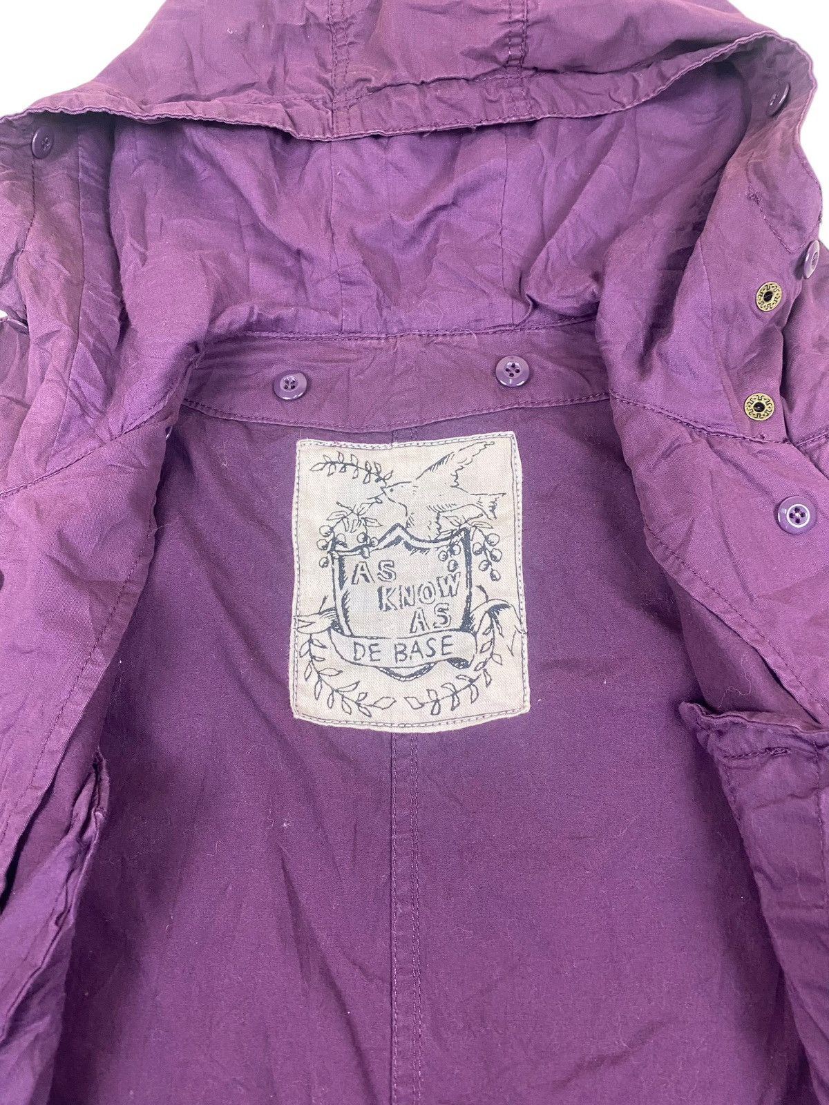 If Six Was Nine × Japanese Brand As Know As De Base Purple Fishtail Parka Sweater Size US M / EU 48-50 / 2 - 12 Thumbnail