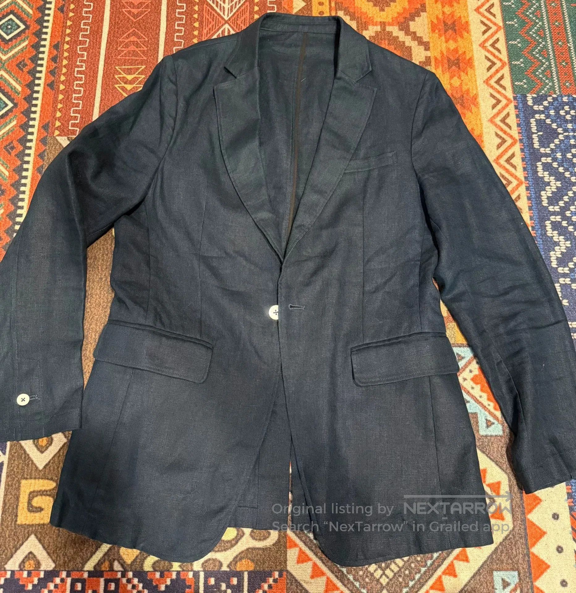 Viktor & Rolf Viktor Rolf Indigo Dyed Linen Blazer. Size US M / EU 48-50 / 2 - 1 Thumbnail