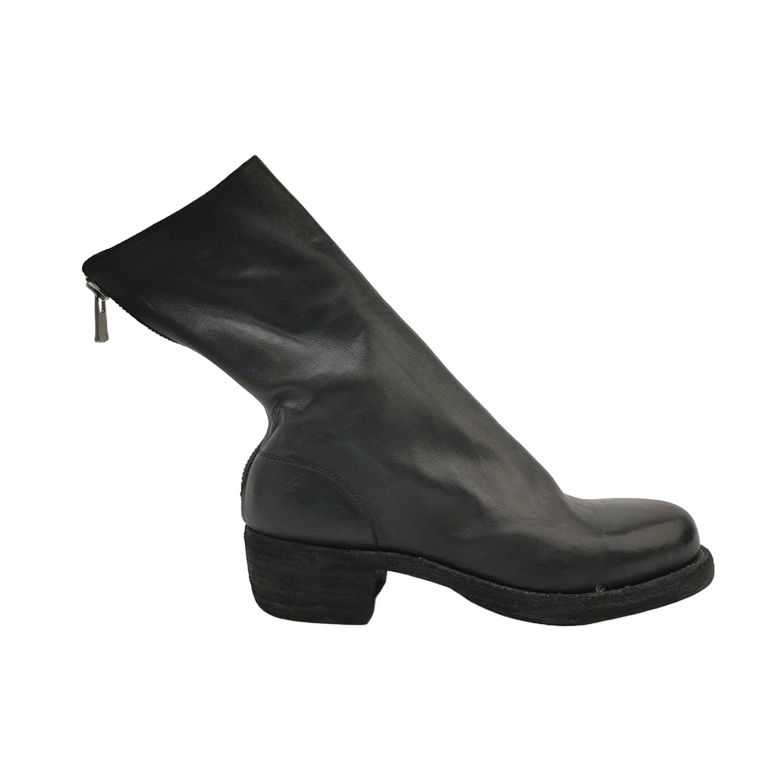 GUIDI グイディ 986X HORSE REVERSE 40 Guidi Guidi 986X Black Size 40 Back Zip Boots Horse Full Grain