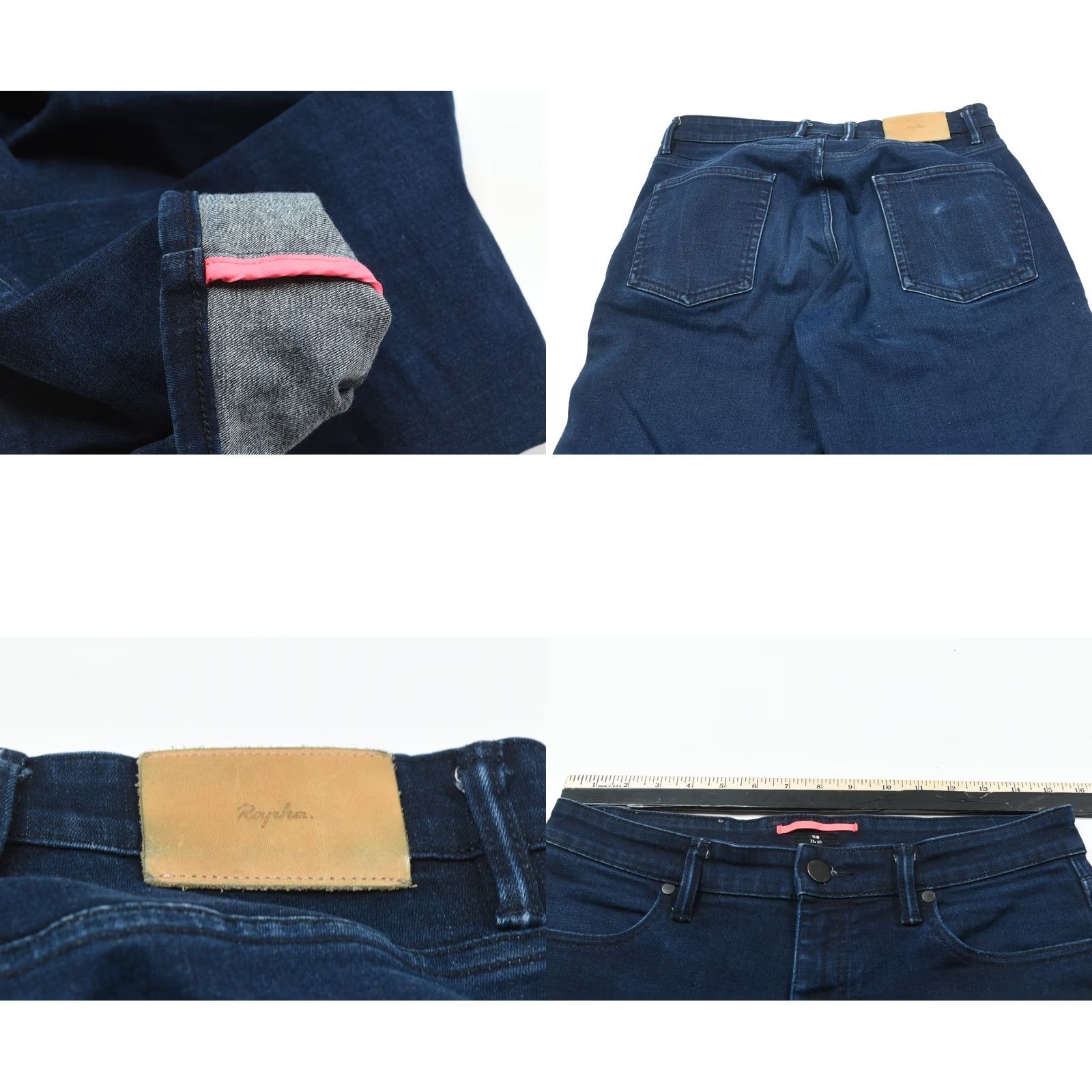Rapha RAPHA Jeans Slim Fit Stretch Mid-Rise Denim Cycling Womens 32x32 Blue 5-Pocket Inseam 30 Inseam 30 Mens Womens? Size 24" / US 00 / IT 34 - 8 Thumbnail