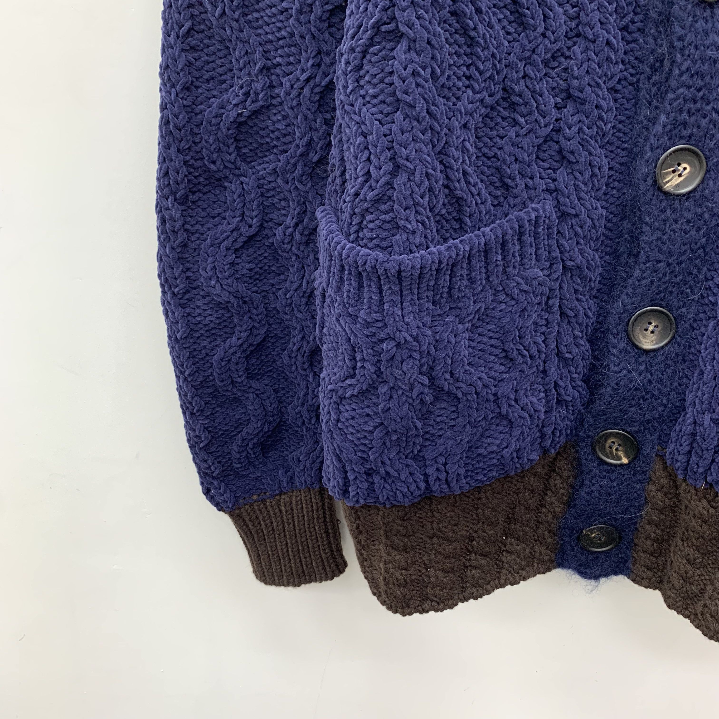 Lanvin Lanvin Cable Knit Cardigan Navy (S) Size US S / EU 44-46 / 1 - 4 Thumbnail