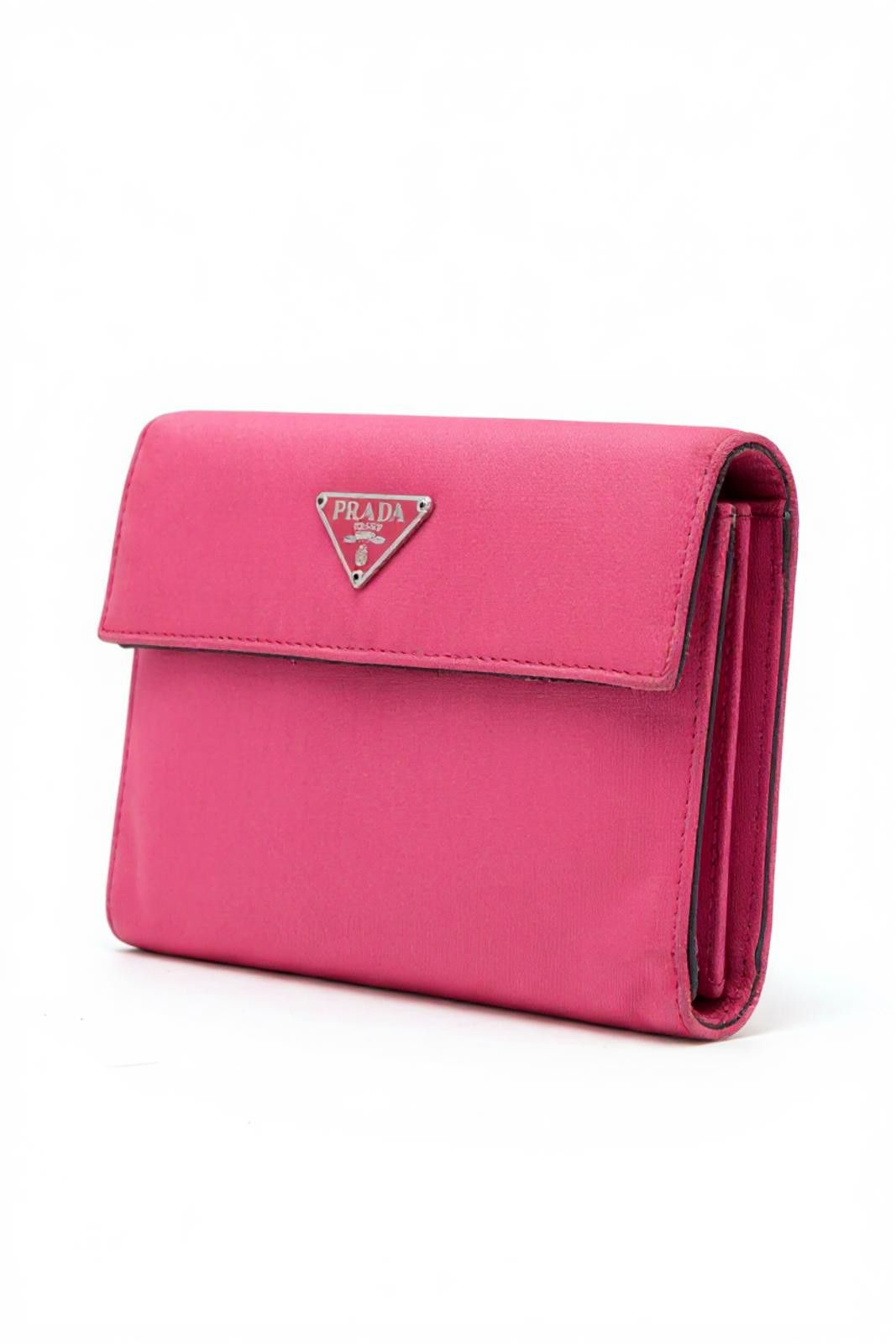 Prada Prada - Pink Women's Wallet Triangle Logo Size ONE SIZE - 1 Thumbnail