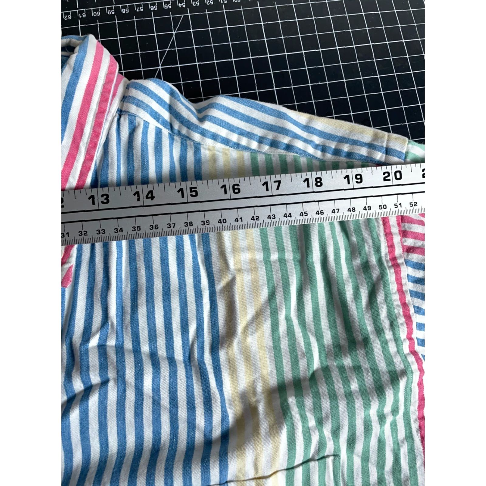 Nautica Nautica Shirt Men's XL Colorful Striped Oversized VTG Preppy Pattern Primary Button-Up Collared Long Sleeve Casual Multicolor Size US XL / EU 56 / 4 - 7 Thumbnail
